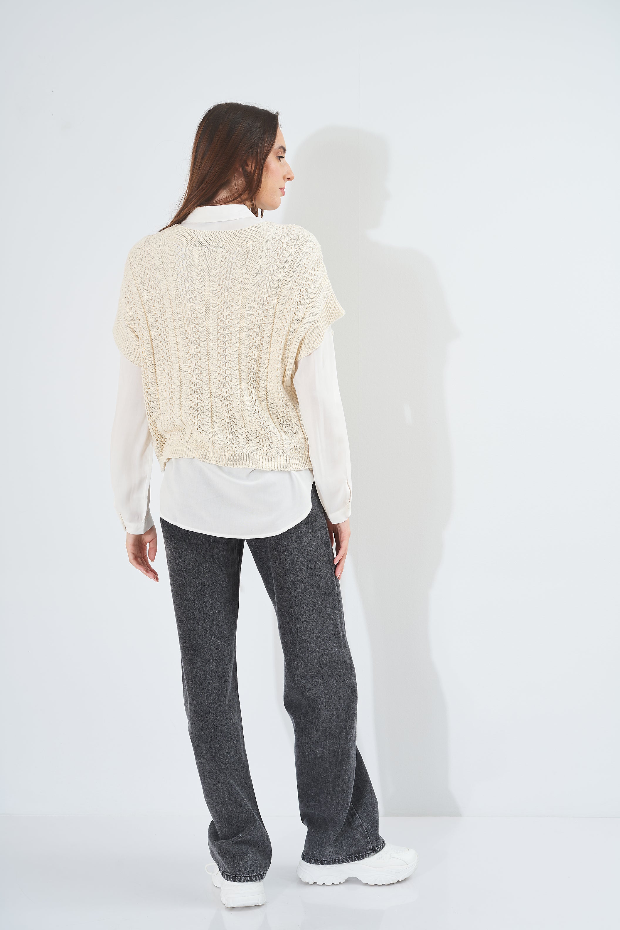 Plain Colored Knitted - Blouse