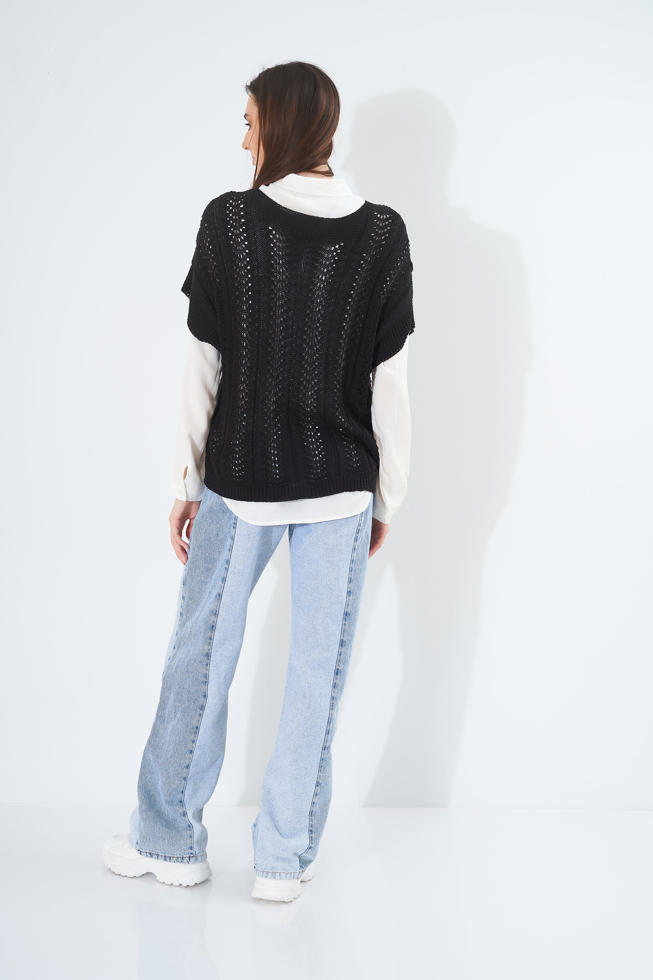 Plain Colored Knitted - Blouse