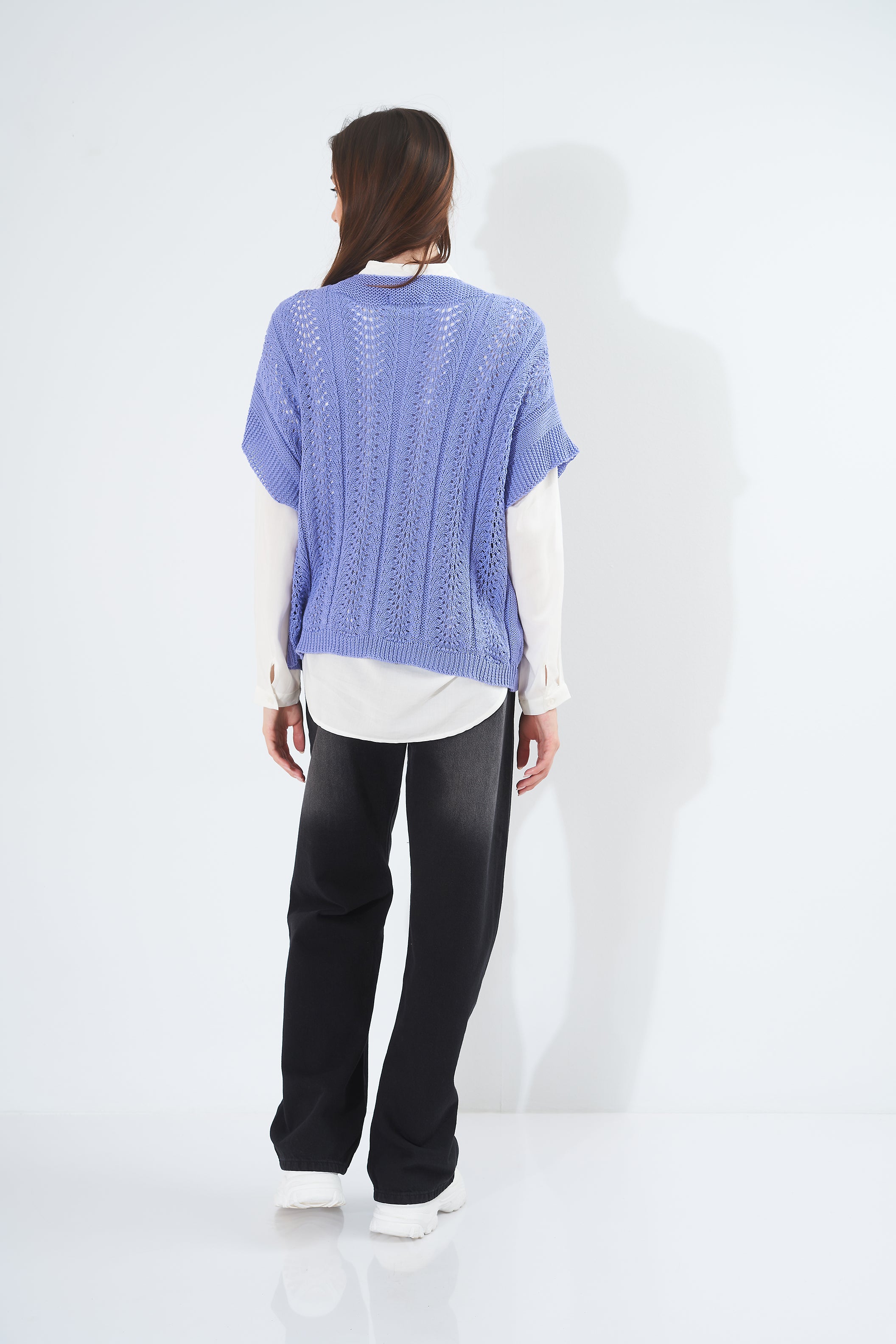 Plain Colored Knitted - Blouse