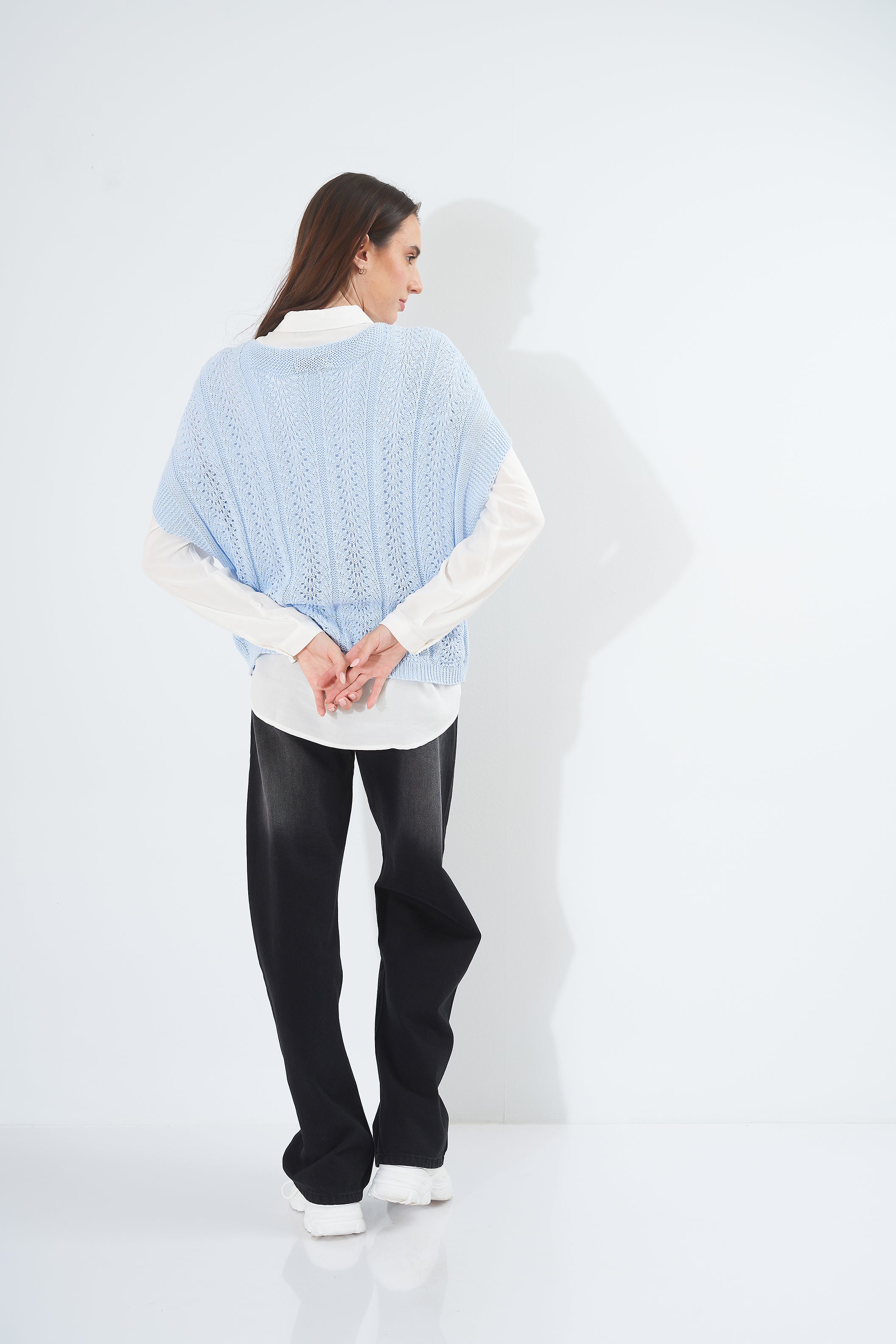 Plain Colored Knitted - Blouse