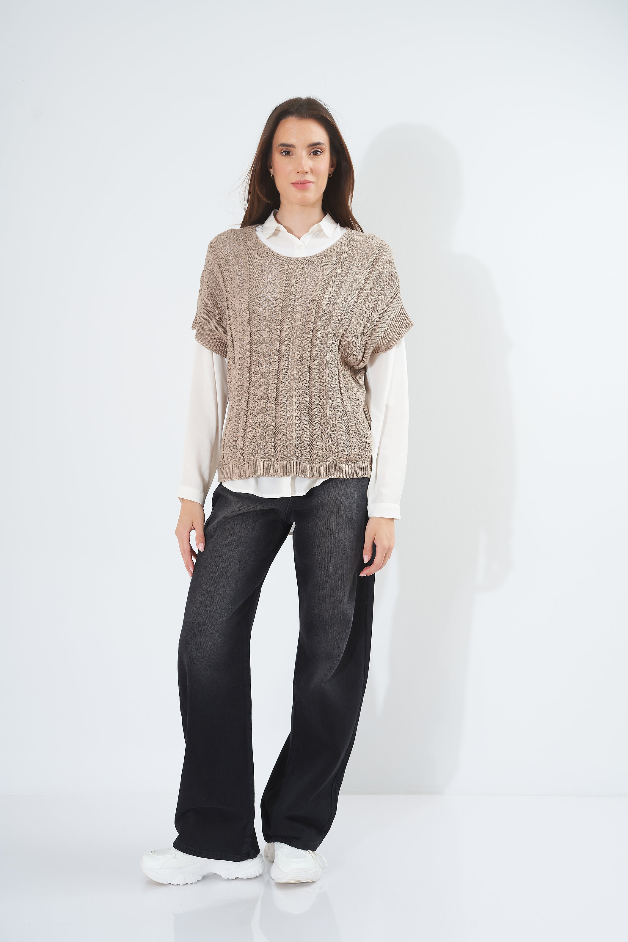 Plain Colored Knitted - Blouse