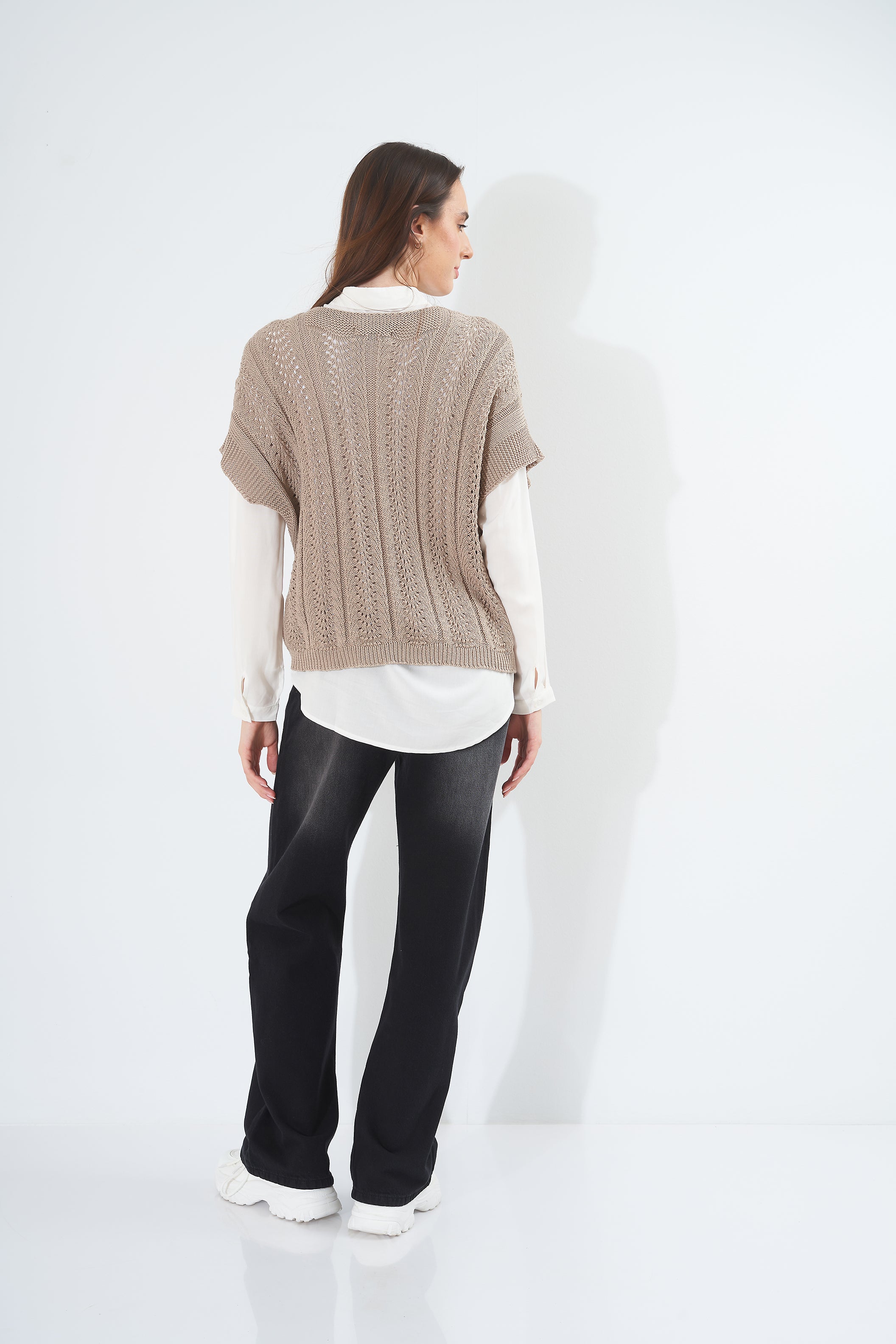 Plain Colored Knitted - Blouse