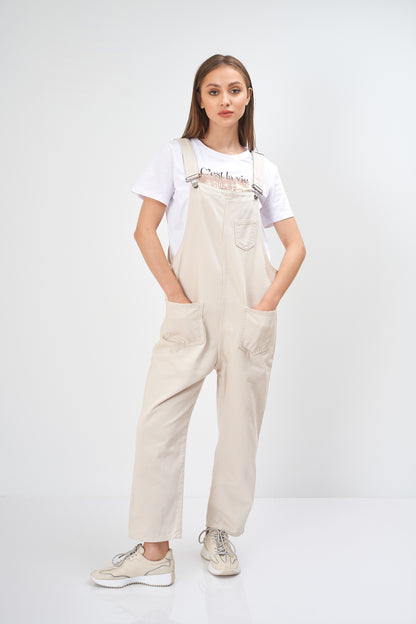 Gabardine Jumpsuit - Plain