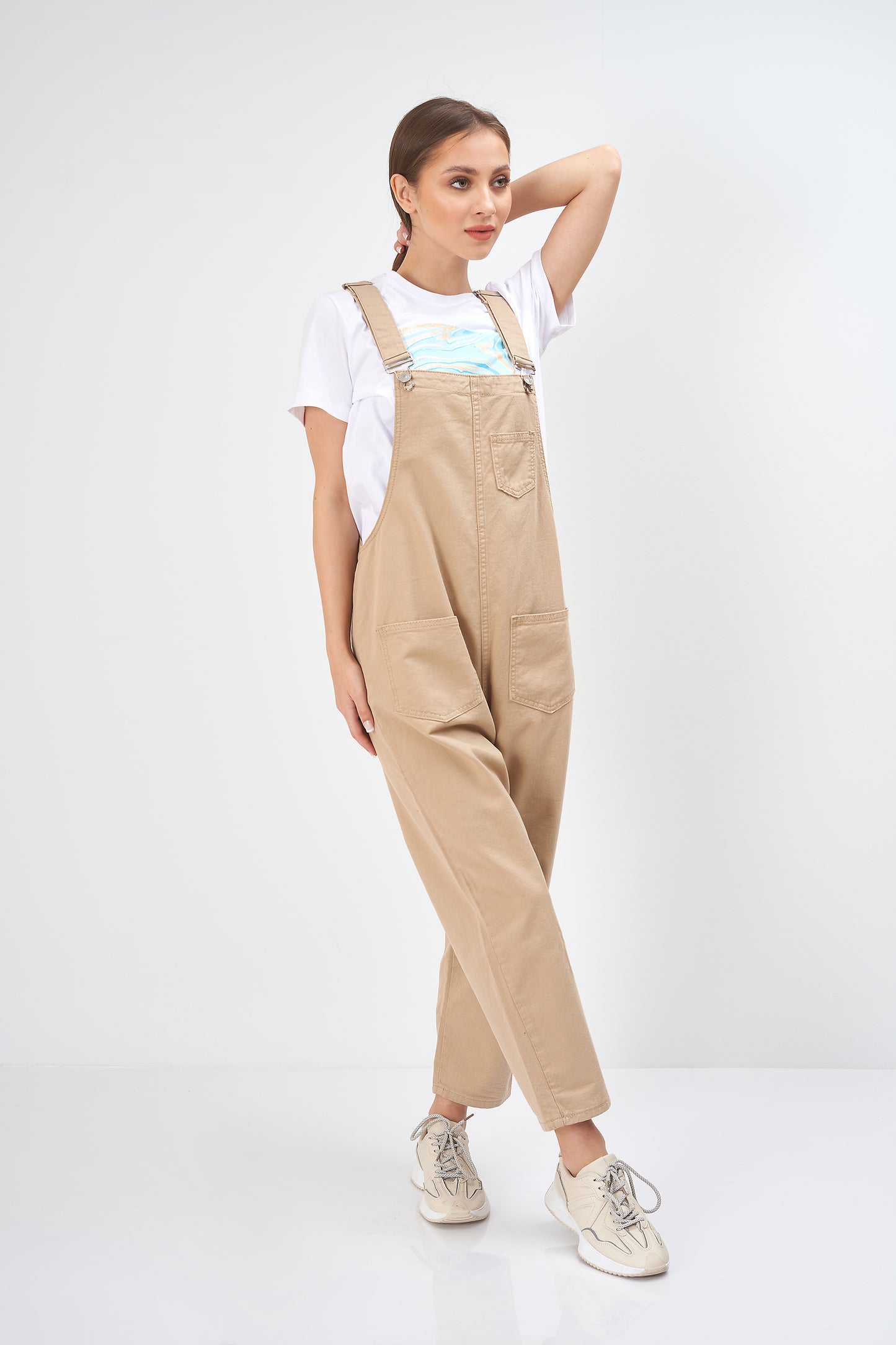 Gabardine Jumpsuit - Plain