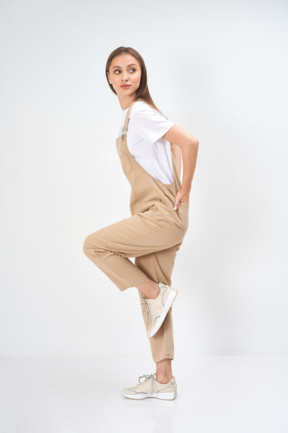 Gabardine Jumpsuit - Plain