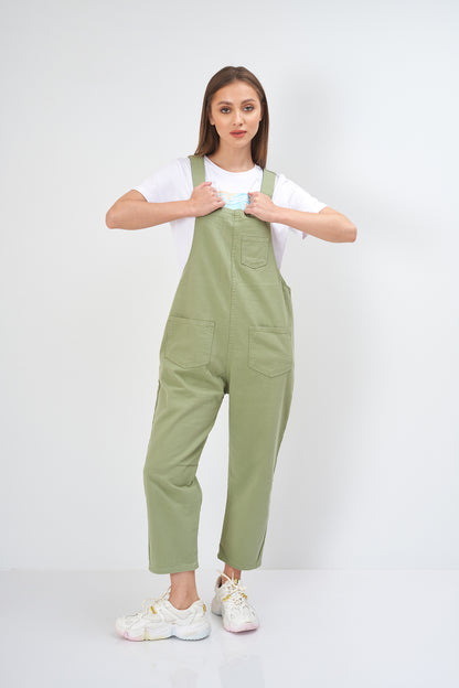 Gabardine Jumpsuit - Plain