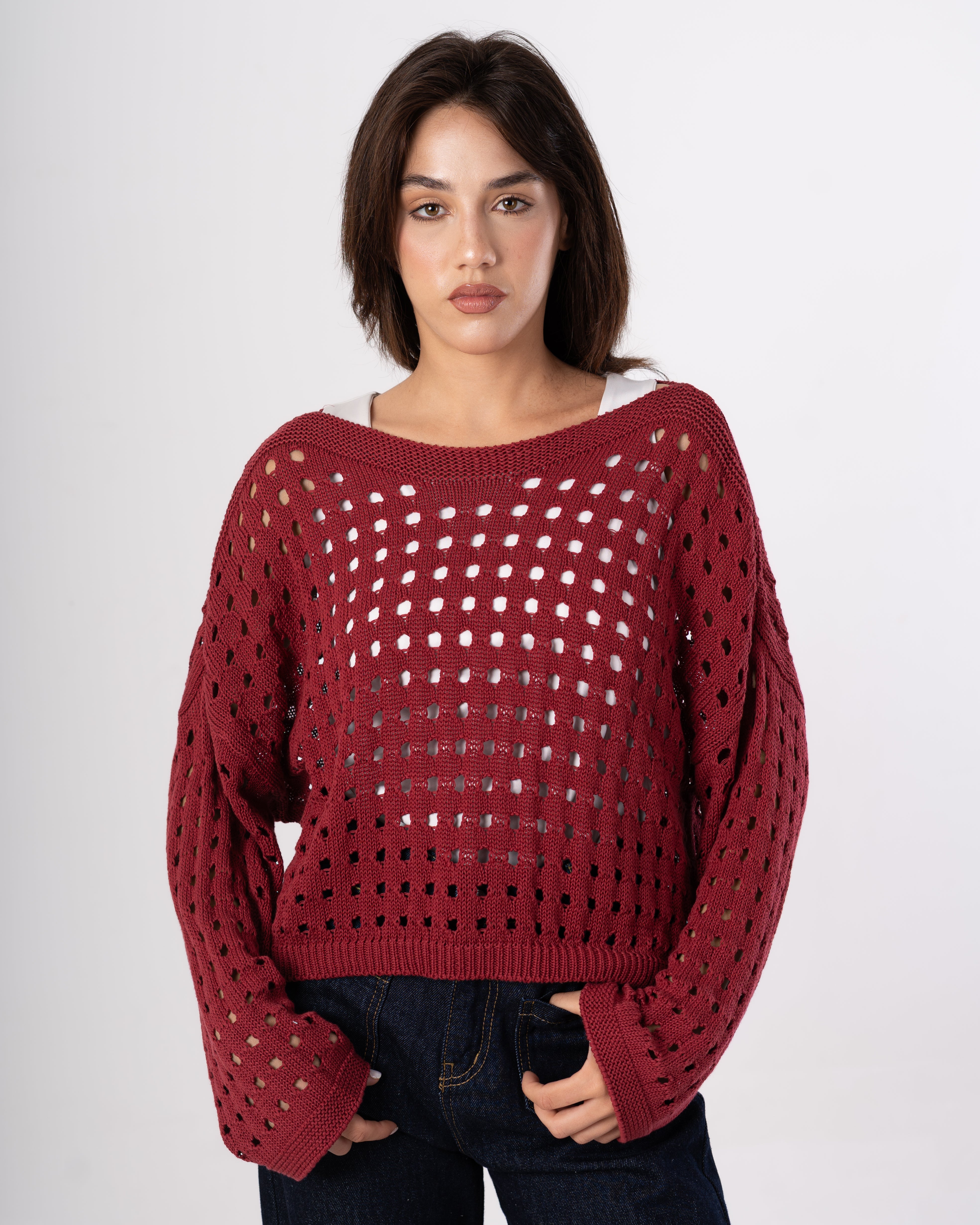 Knitwear Bodysuit - With Cut-Outs
