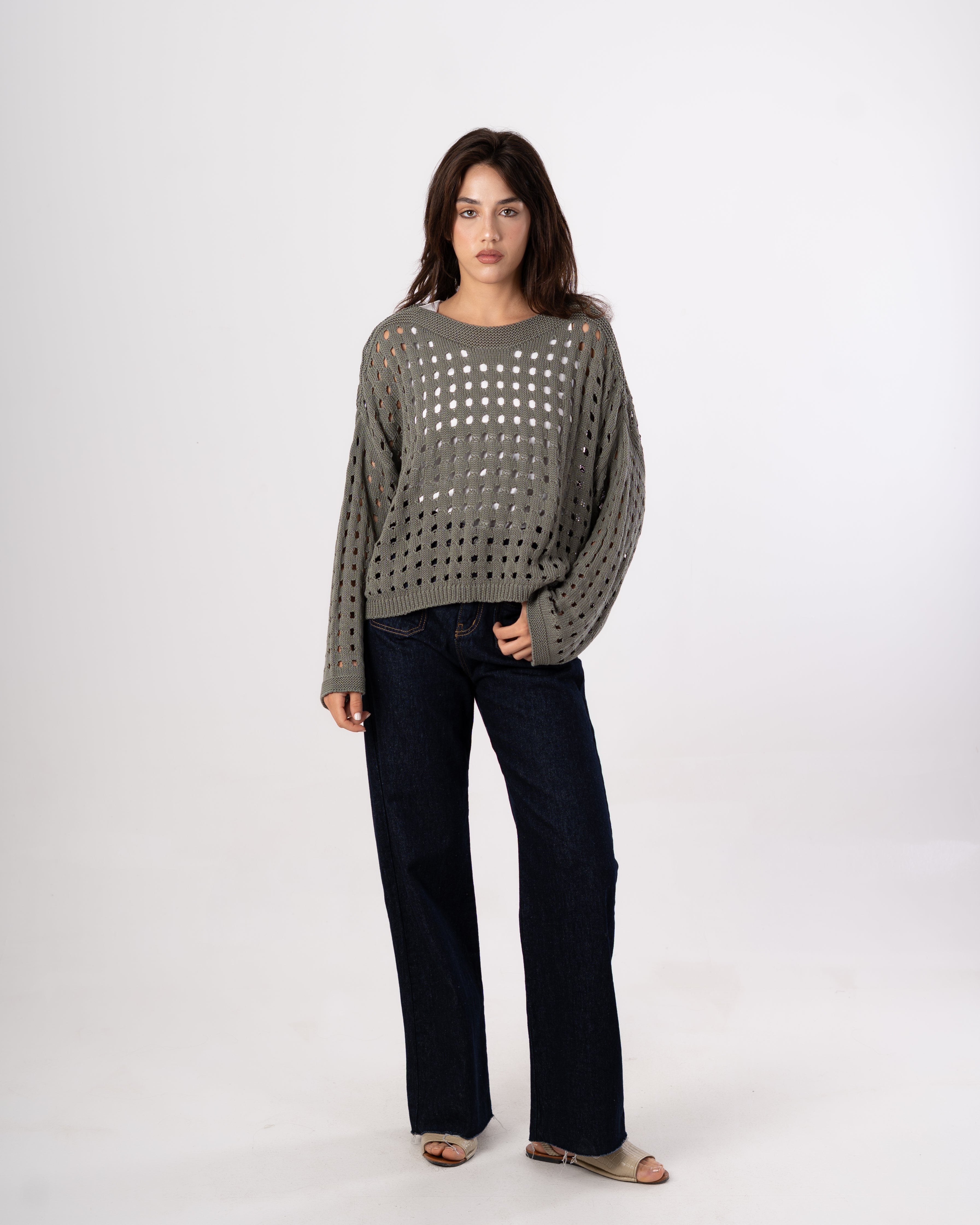 Knitwear Bodysuit - With Cut-Outs