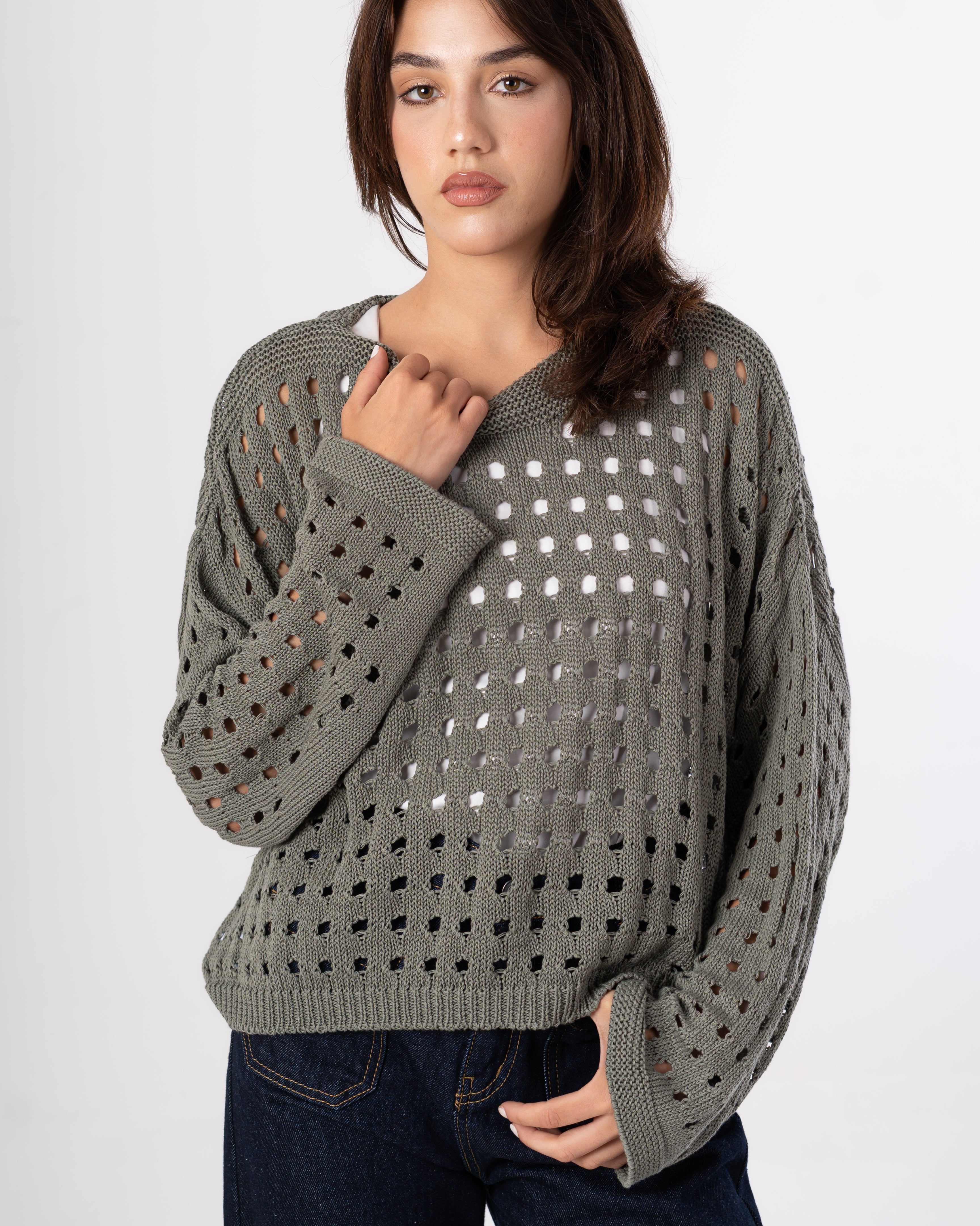 Knitwear Bodysuit - With Cut-Outs