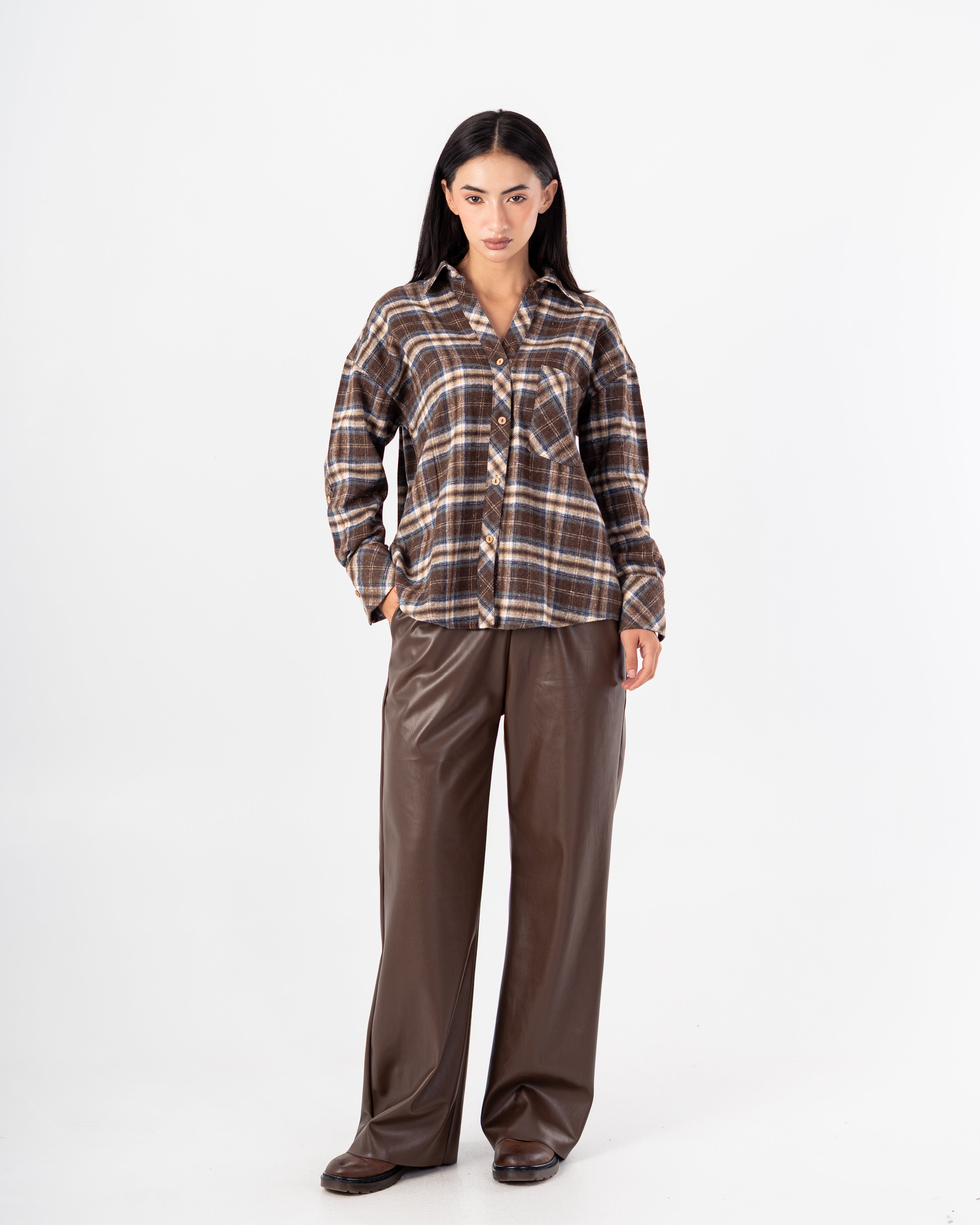 Karo Shirt – Chest Pocket (Striped Pattern)