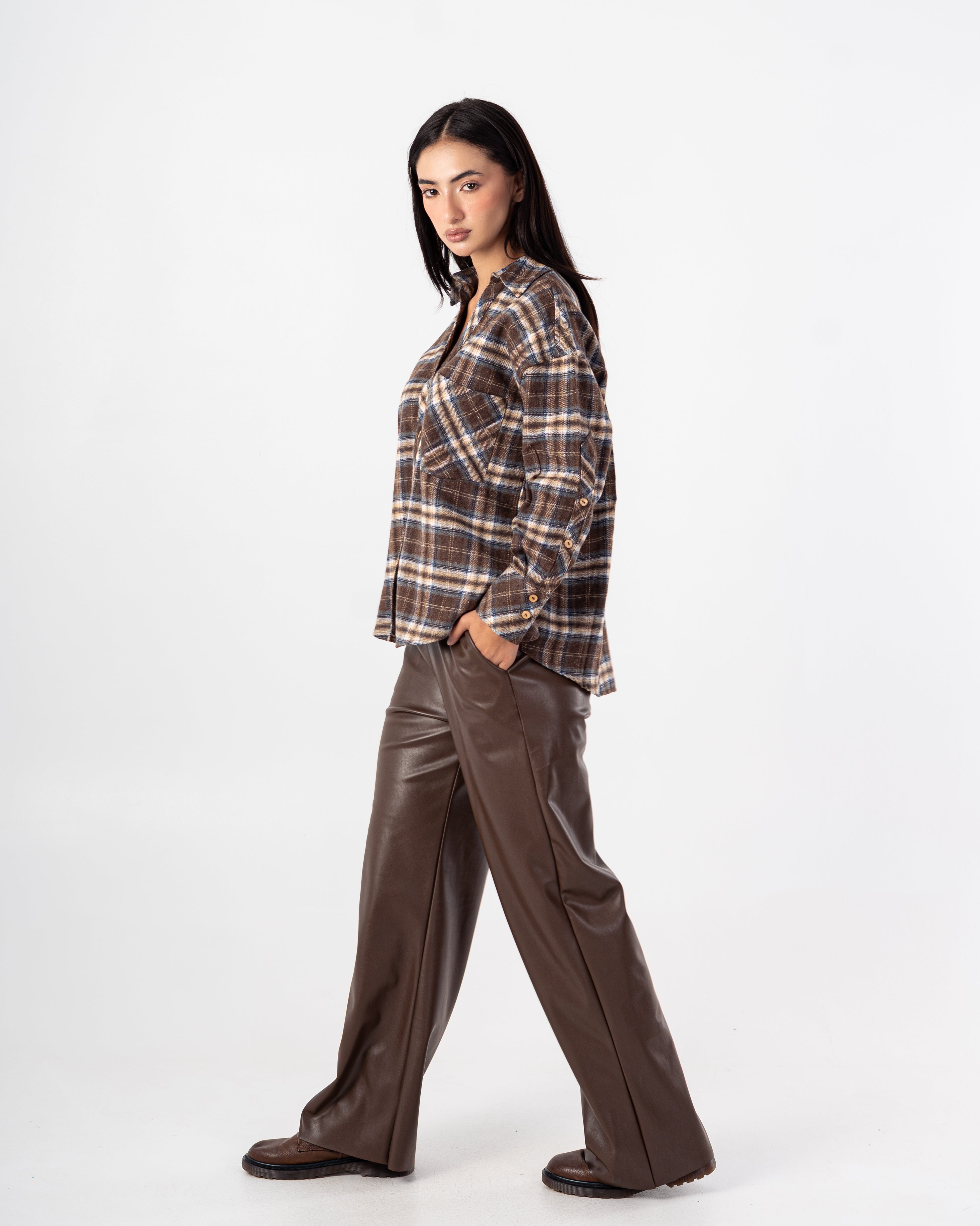 Karo Shirt – Chest Pocket (Striped Pattern)