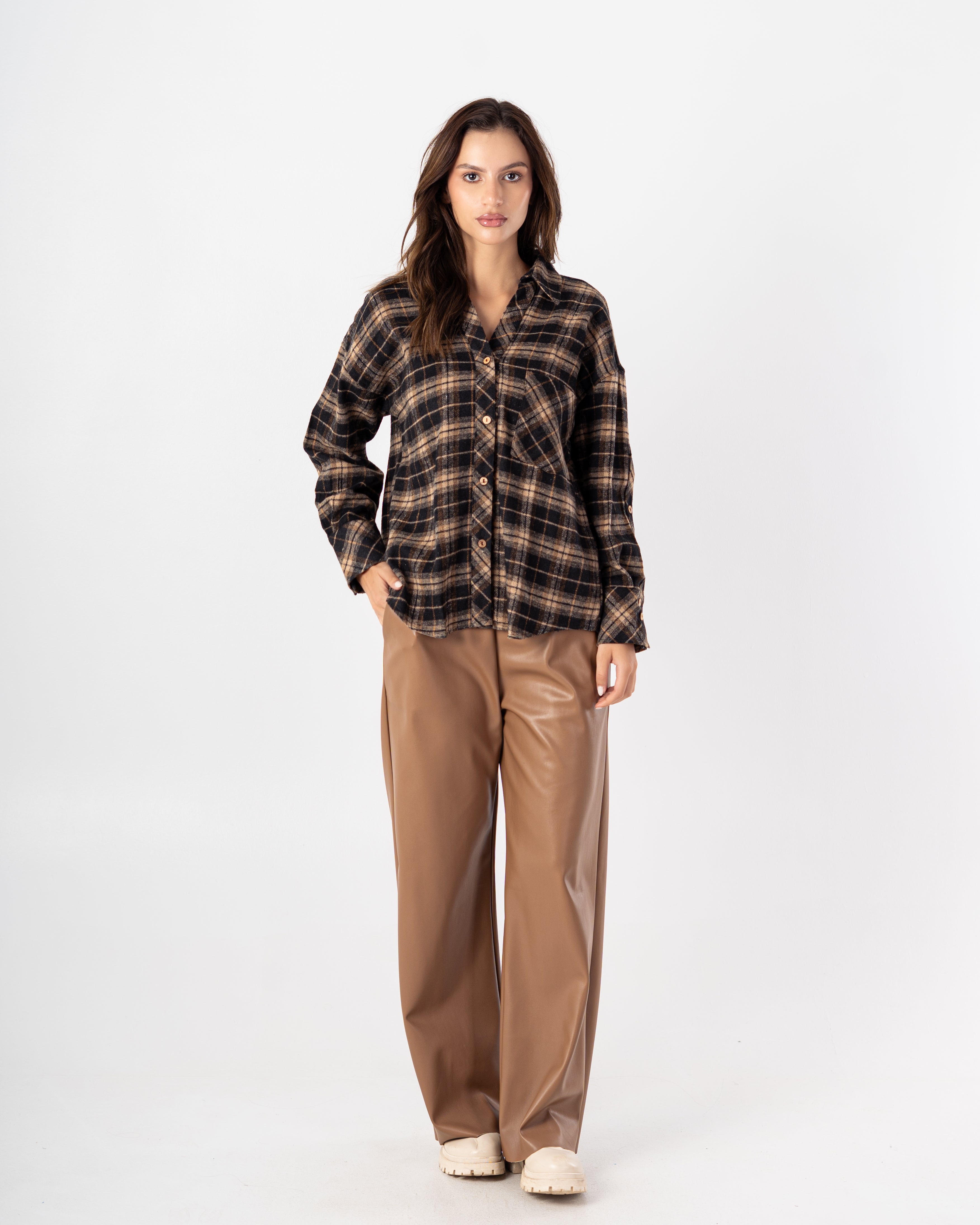 Karo Shirt – Chest Pocket (Striped Pattern)