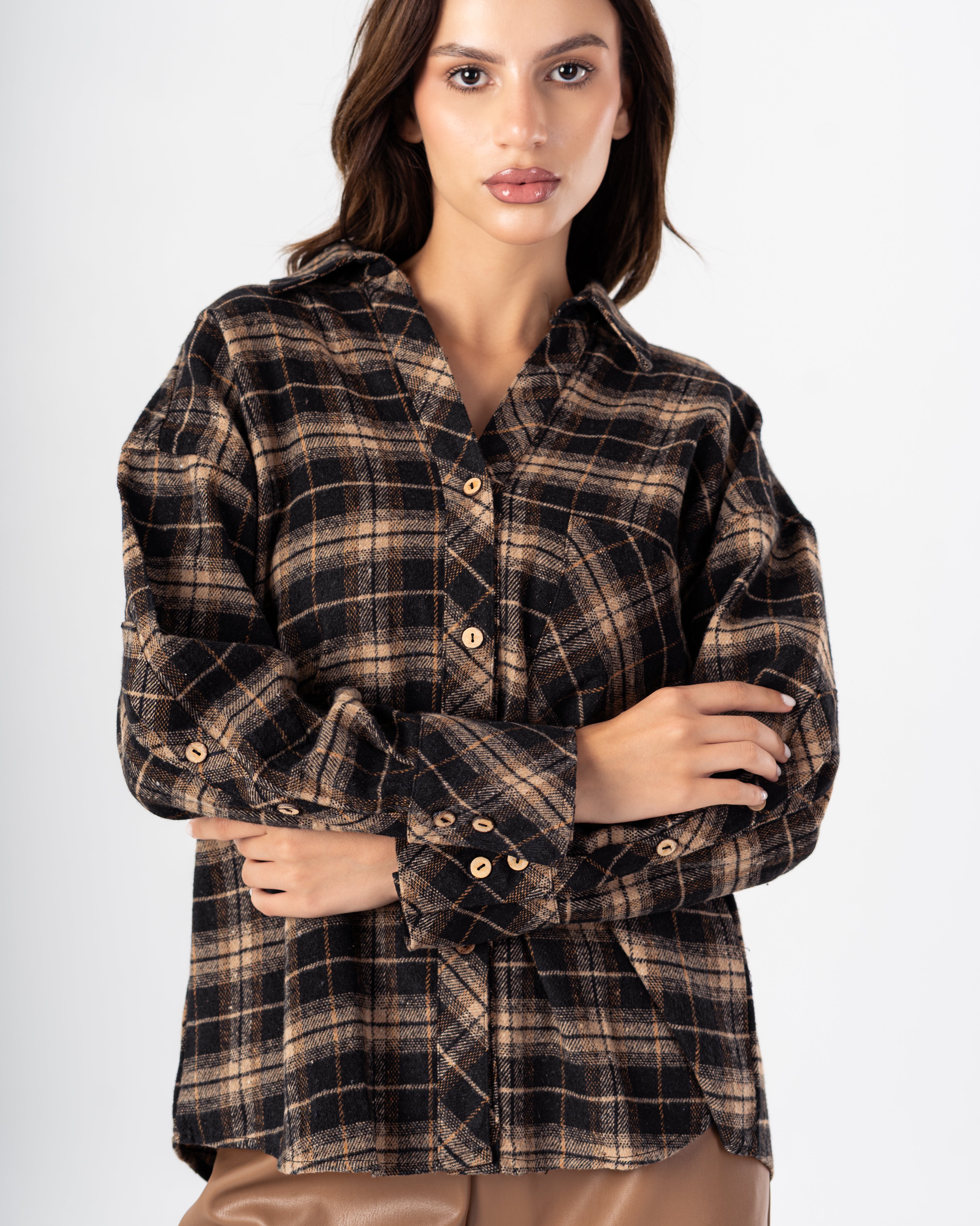 Karo Shirt – Chest Pocket (Striped Pattern)