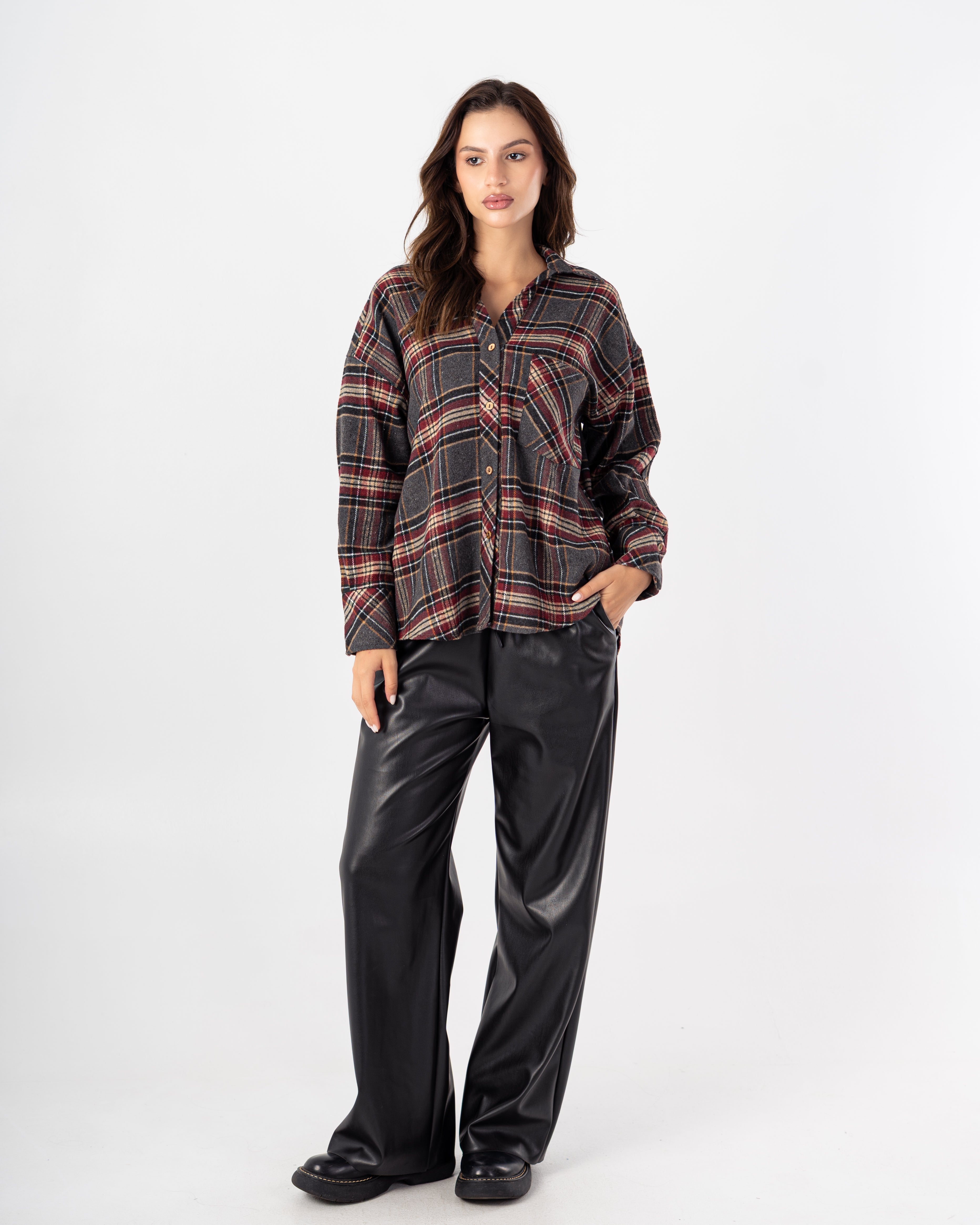 Karo Shirt – Chest Pocket (Striped Pattern)