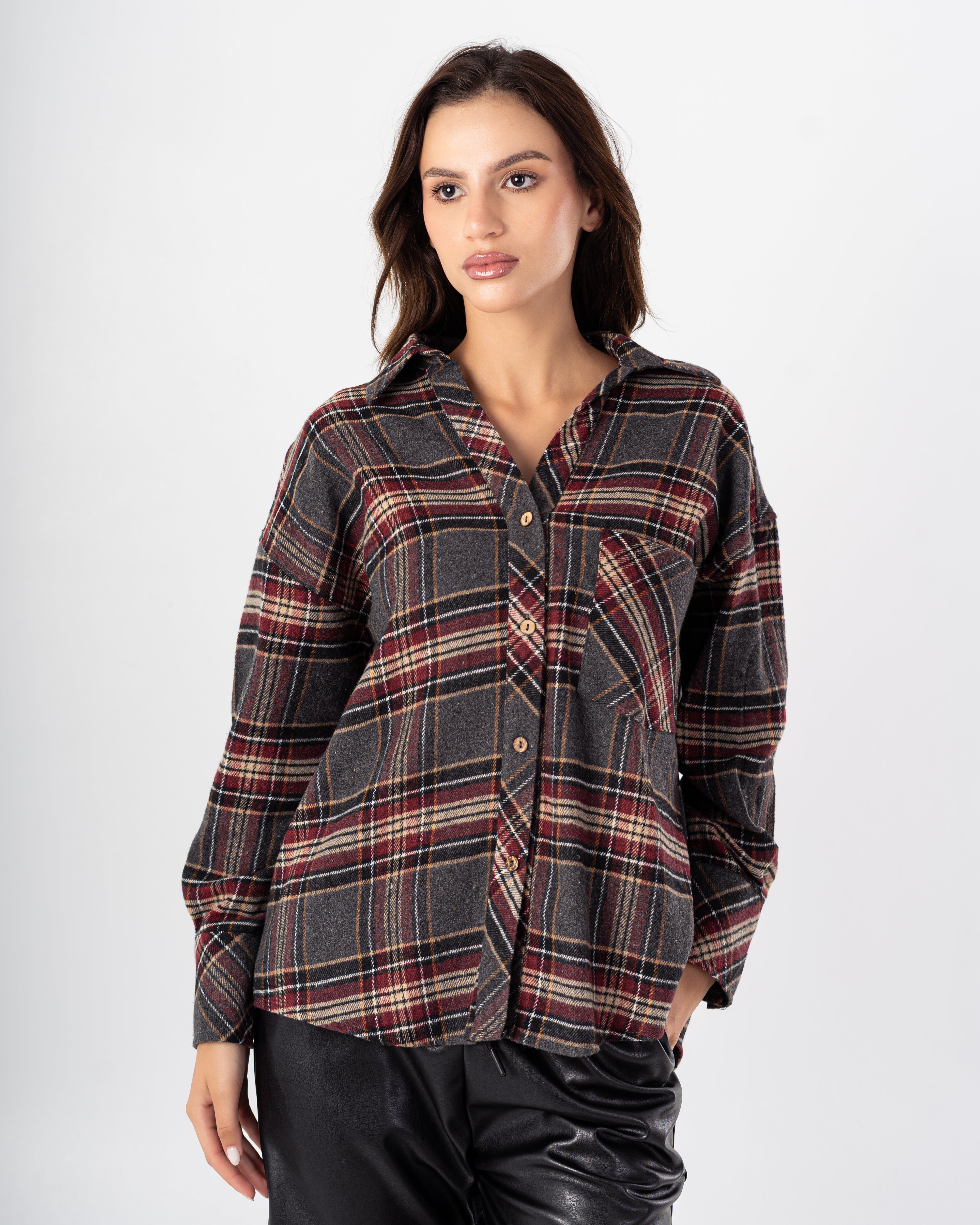 Karo Shirt – Chest Pocket (Striped Pattern)