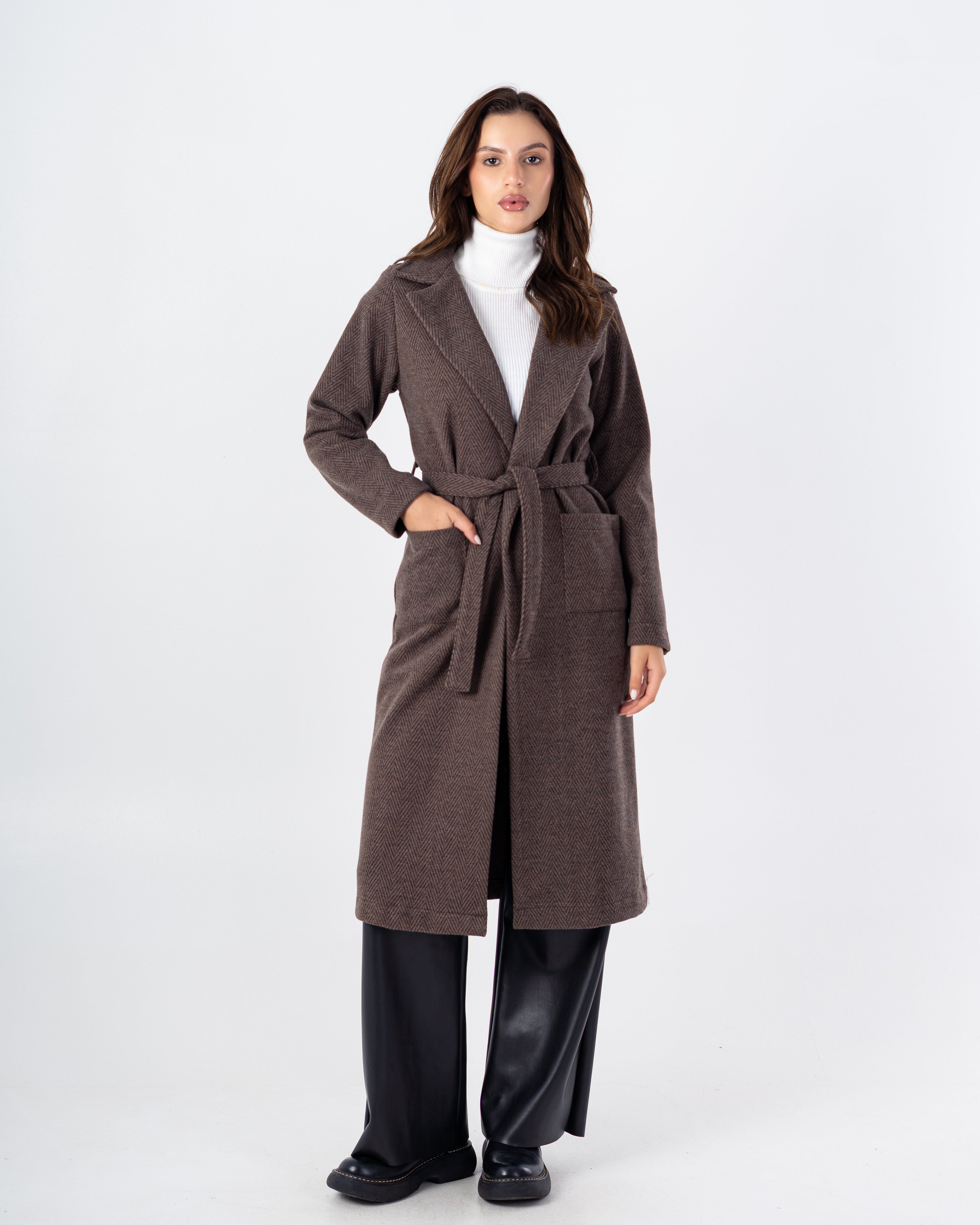 Trench Coat – With Belt (2-Small Pockets)