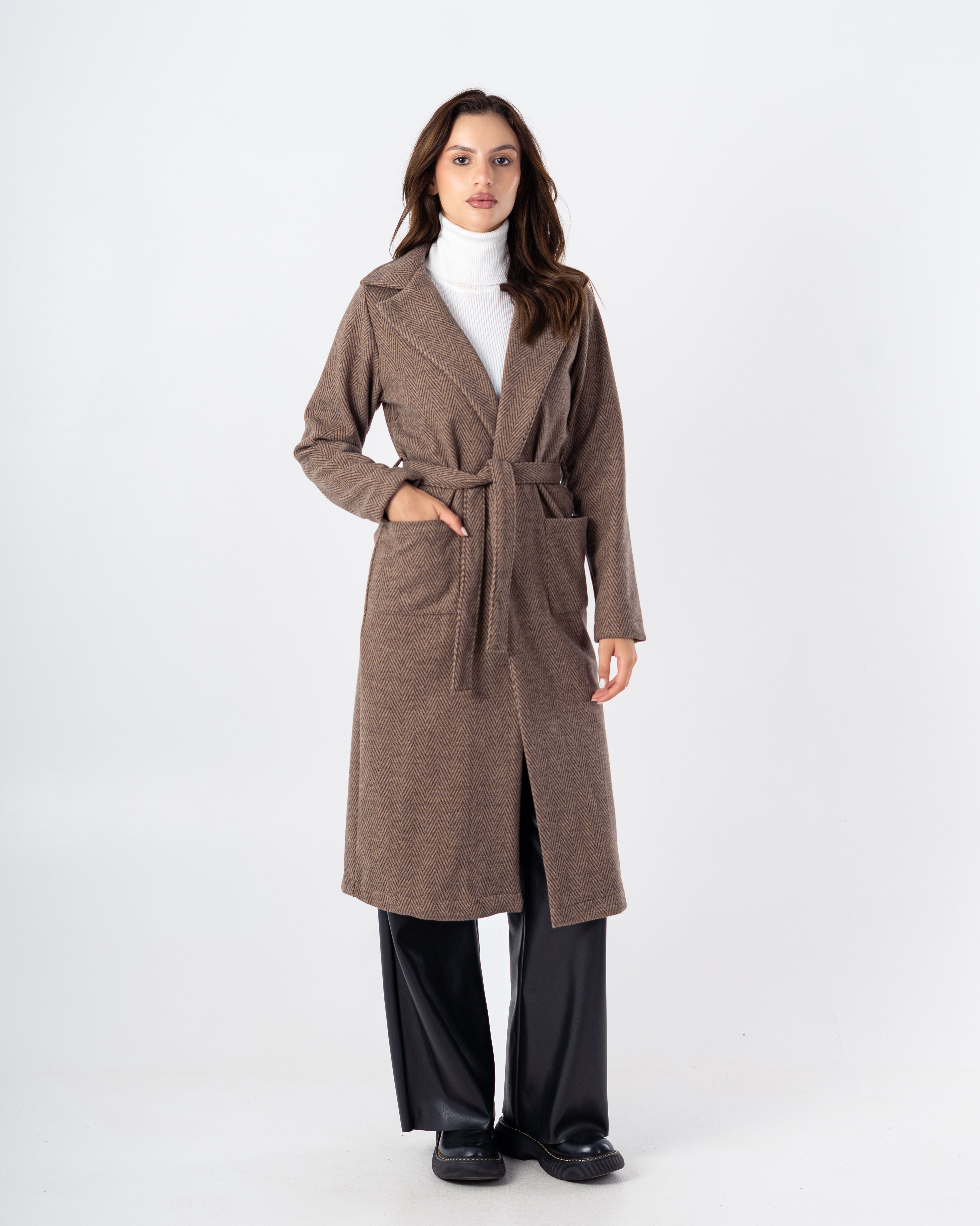 Trench Coat – With Belt (2-Small Pockets)