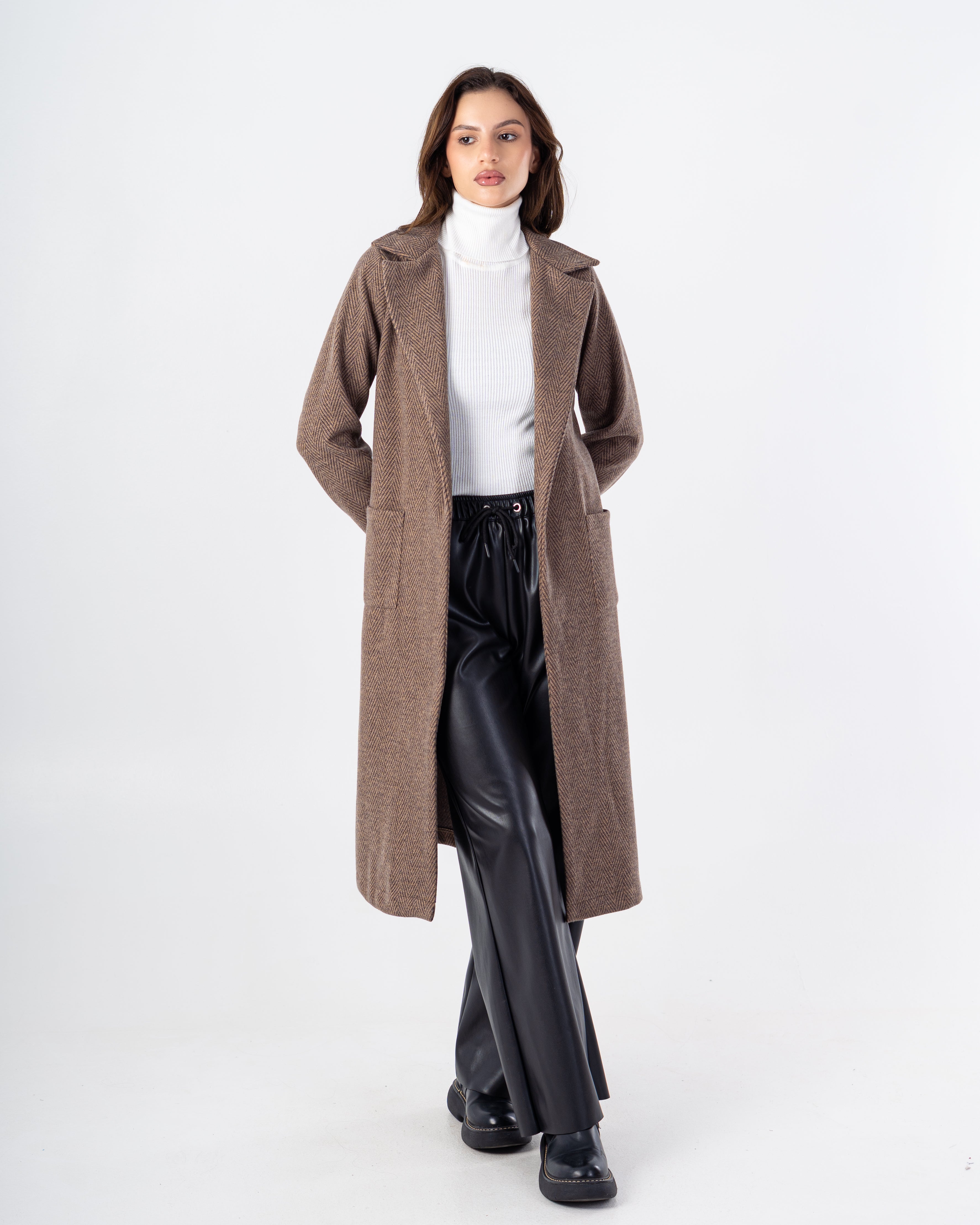 Trench Coat – With Belt (2-Small Pockets)