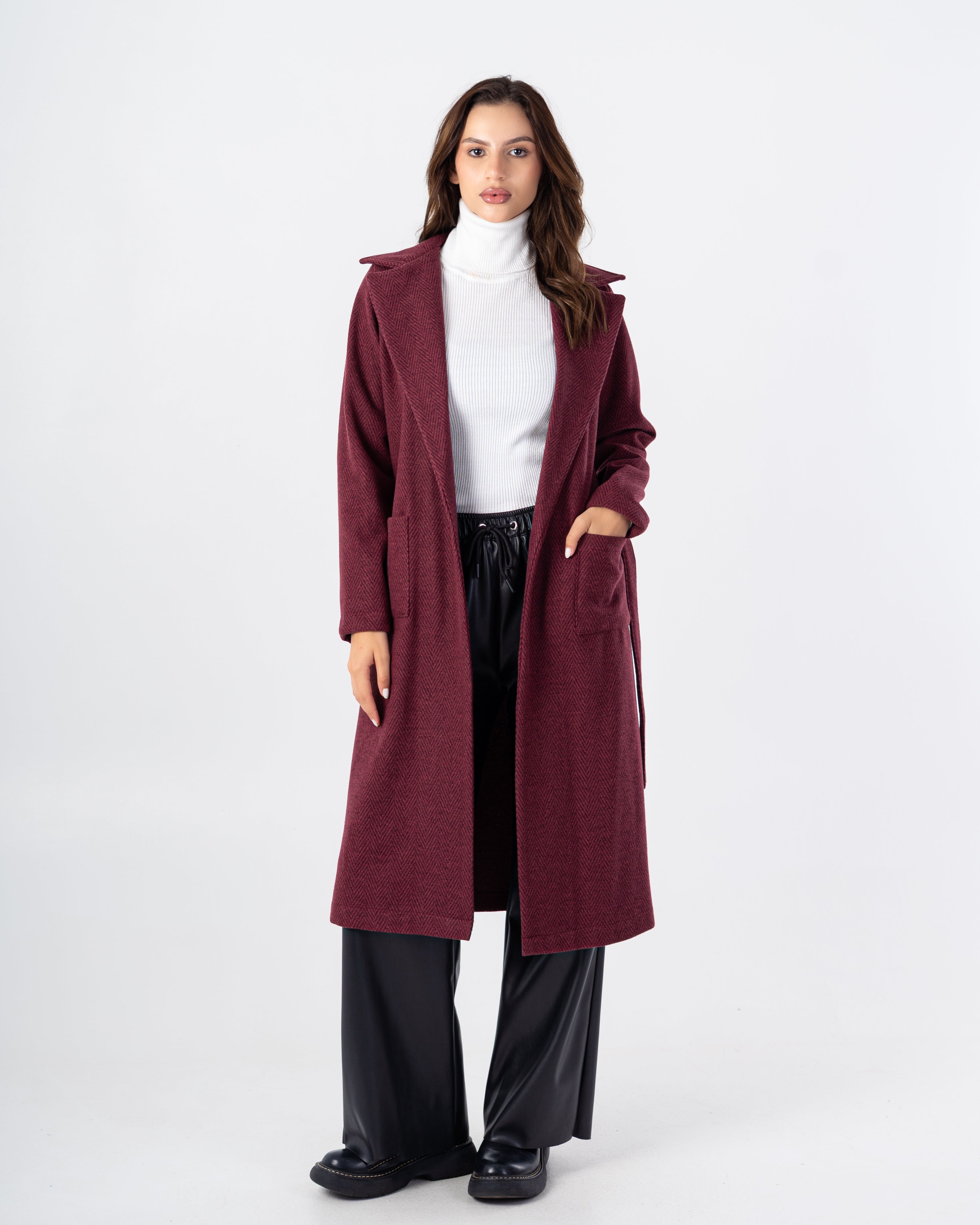 Trench Coat – With Belt (2-Small Pockets)