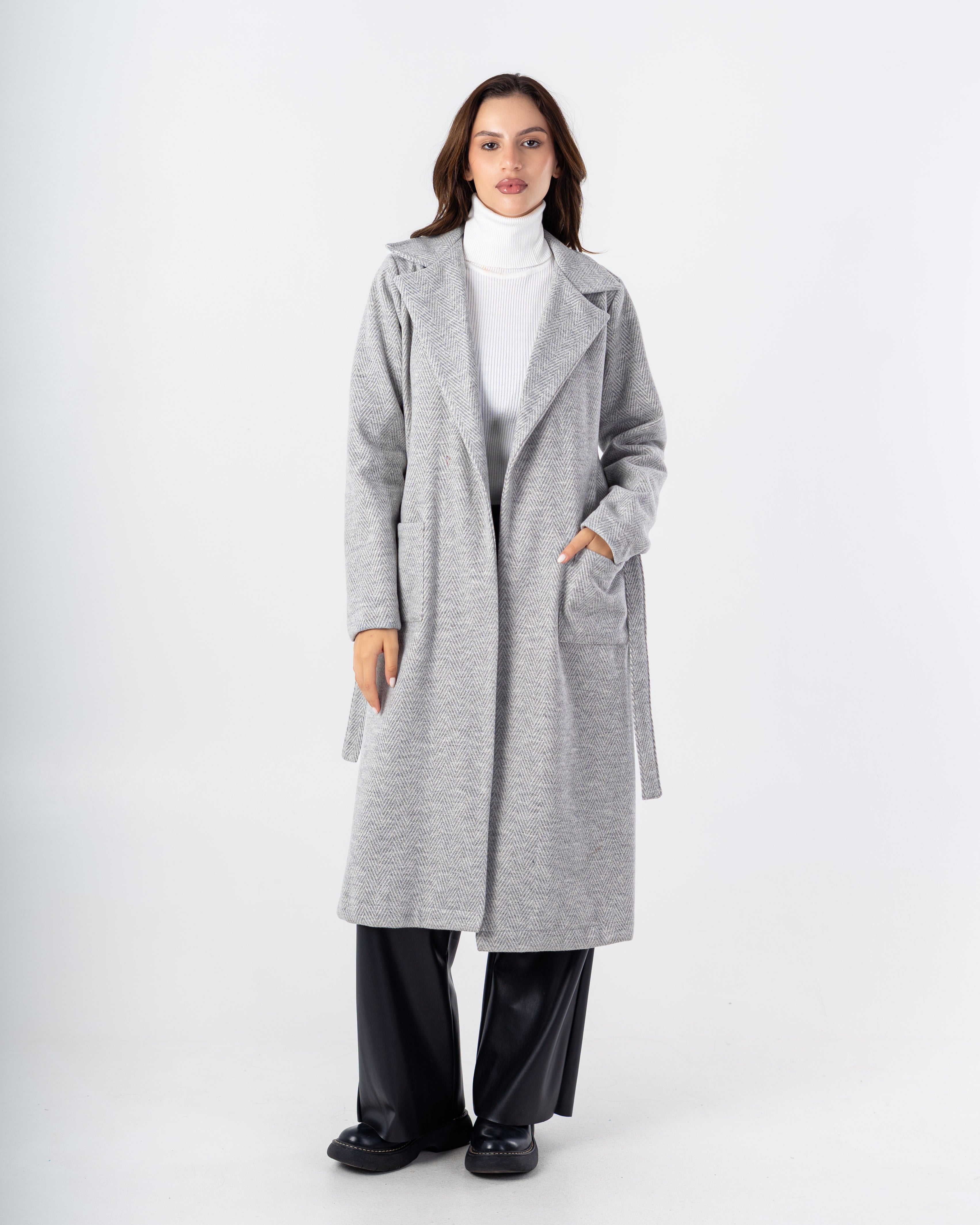 Trench Coat – With Belt (2-Small Pockets)