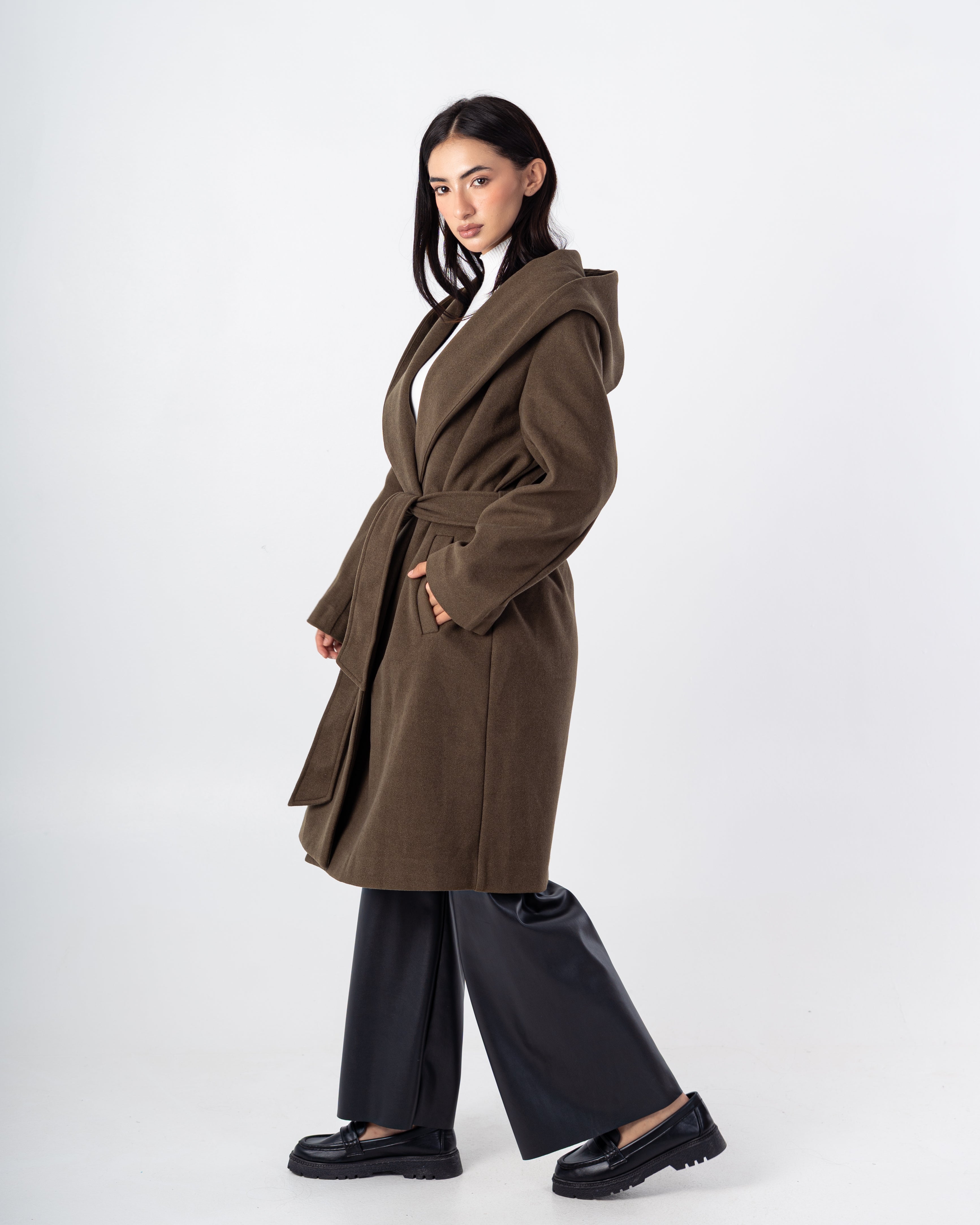 Cradigan Plain – With Belt (Wide Hoodie)