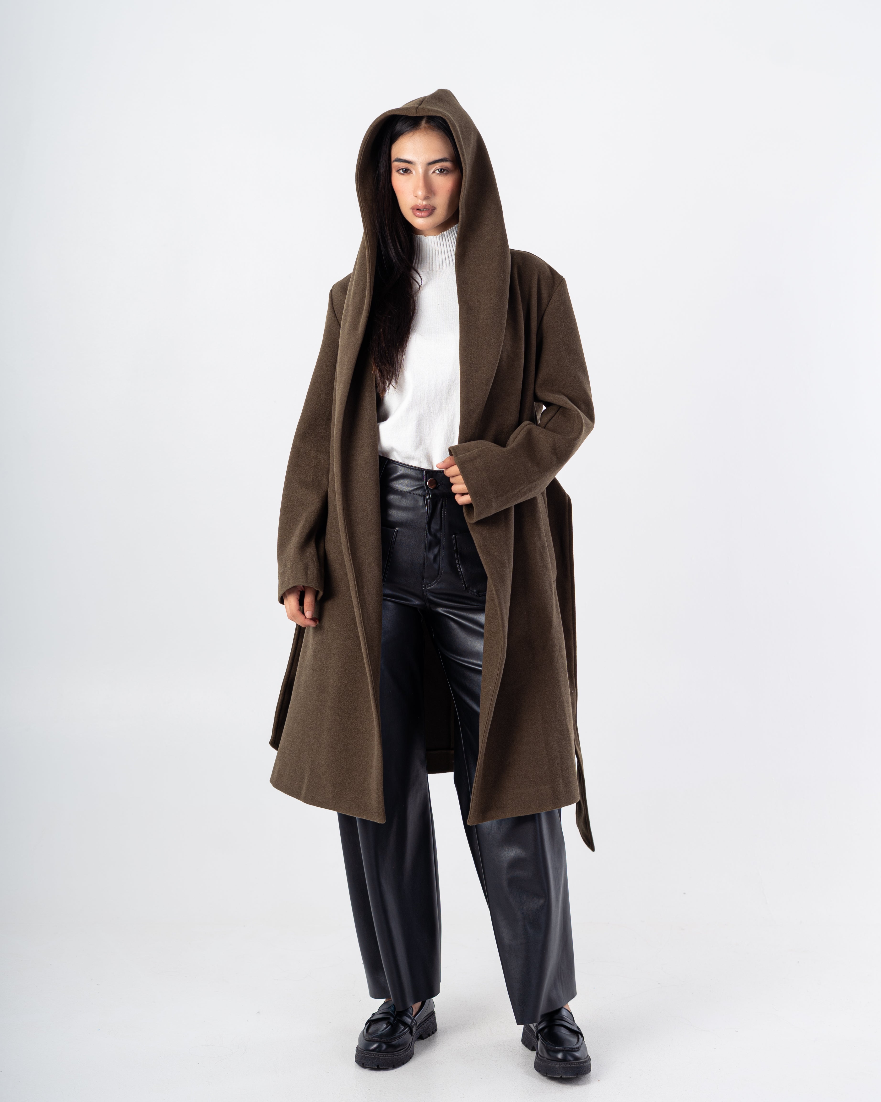 Cradigan Plain – With Belt (Wide Hoodie)