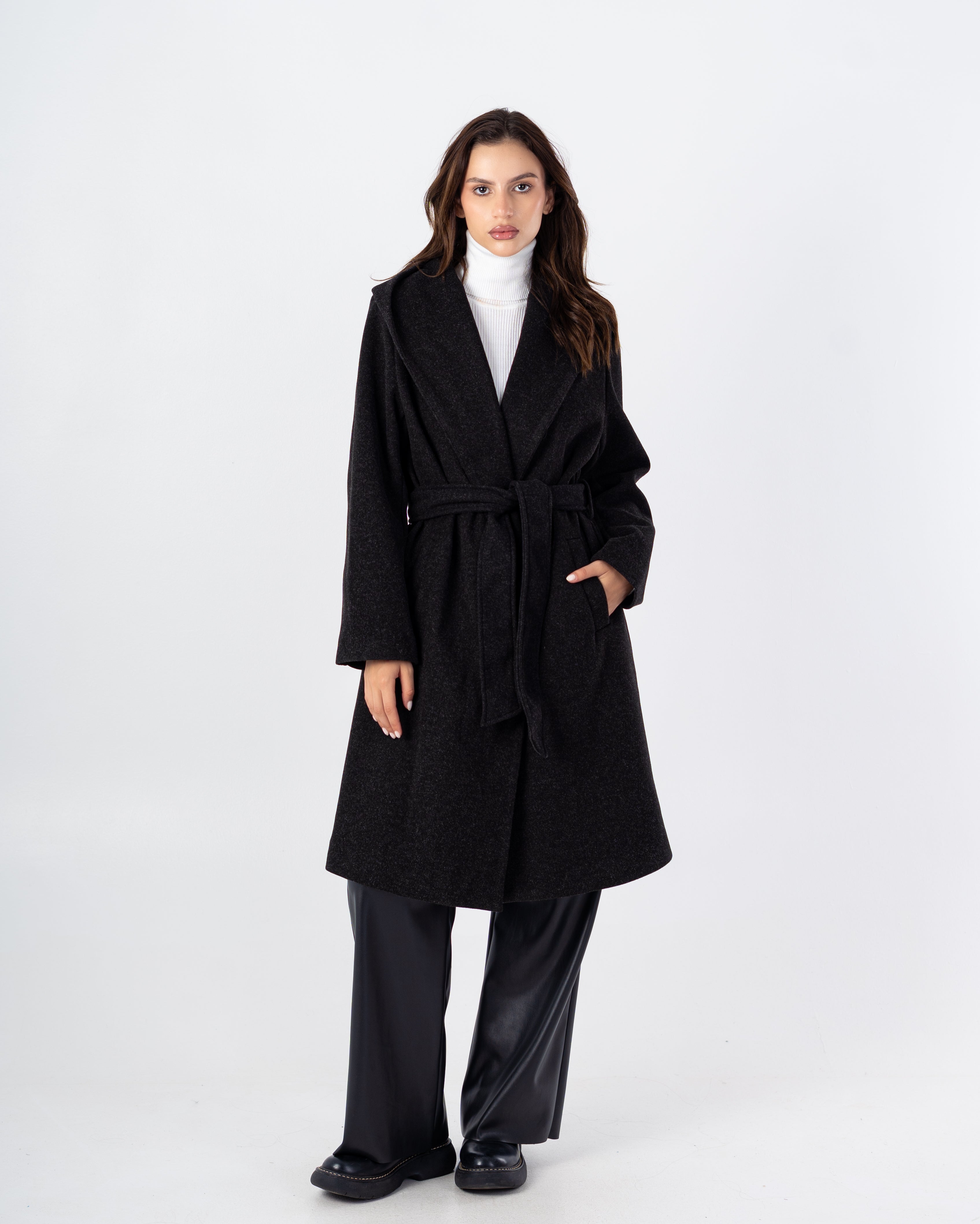 Cradigan Plain – With Belt (Wide Hoodie)