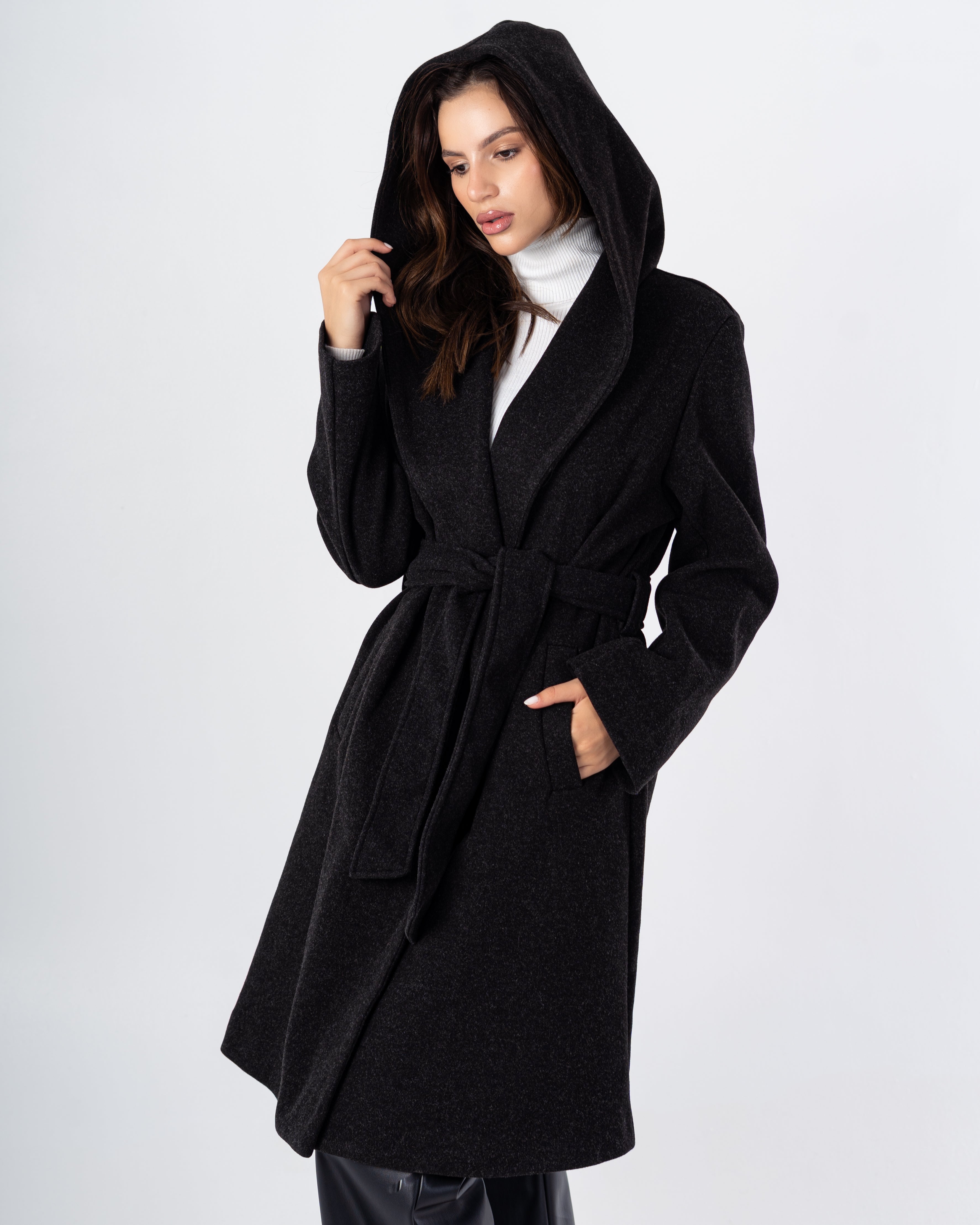 Cradigan Plain – With Belt (Wide Hoodie)