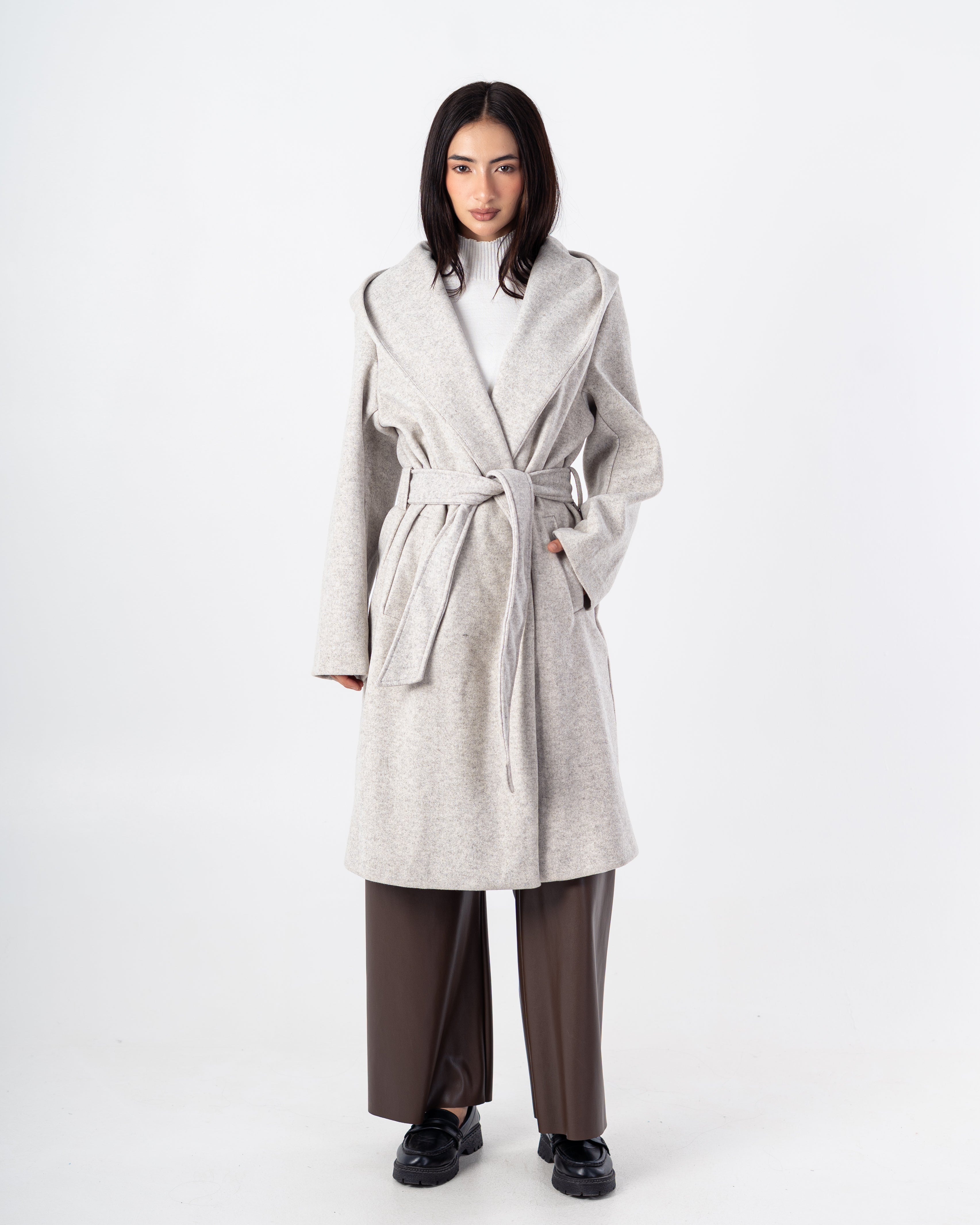 Cradigan Plain – With Belt (Wide Hoodie)