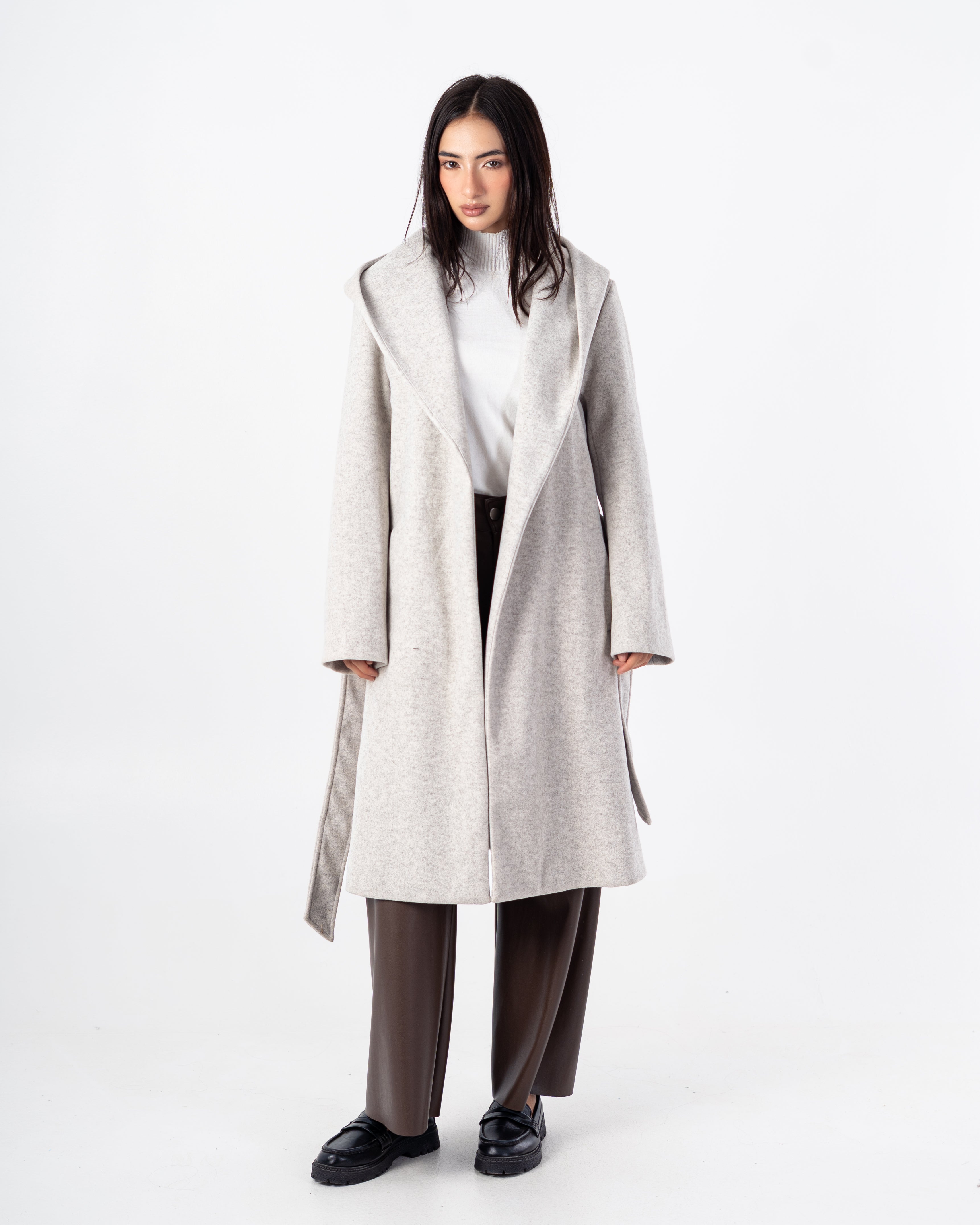 Cradigan Plain – With Belt (Wide Hoodie)