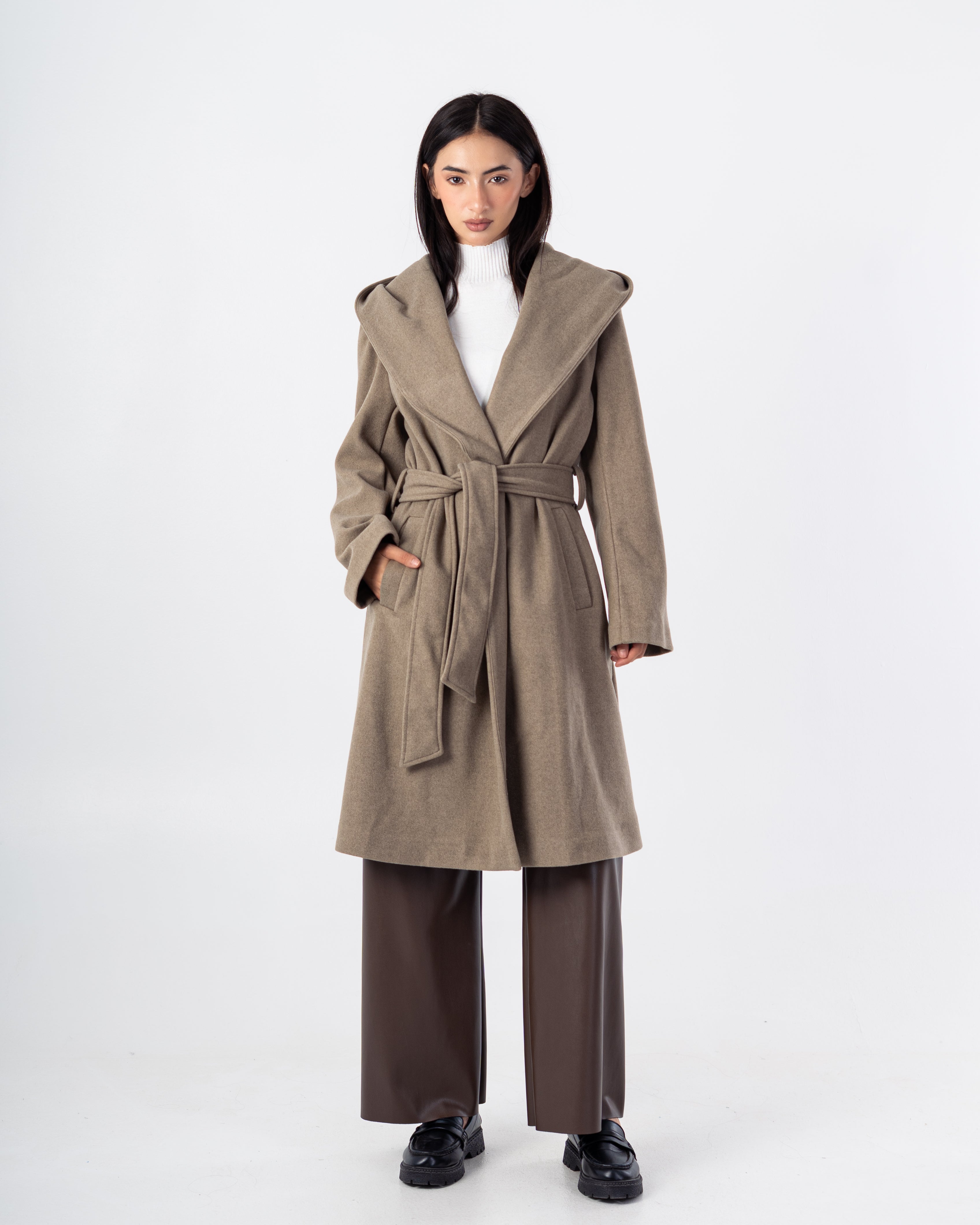 Cradigan Plain – With Belt (Wide Hoodie)