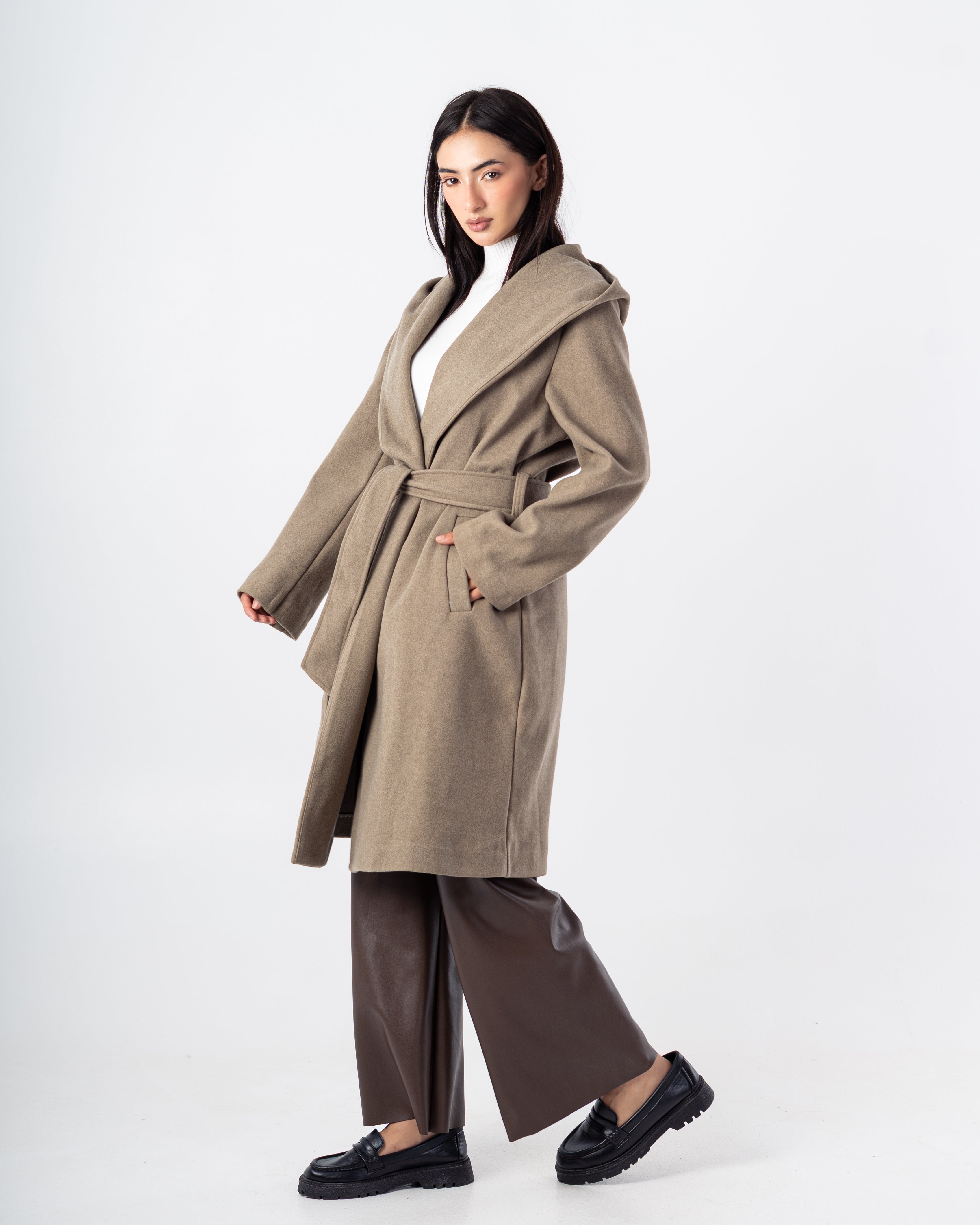 Cradigan Plain – With Belt (Wide Hoodie)