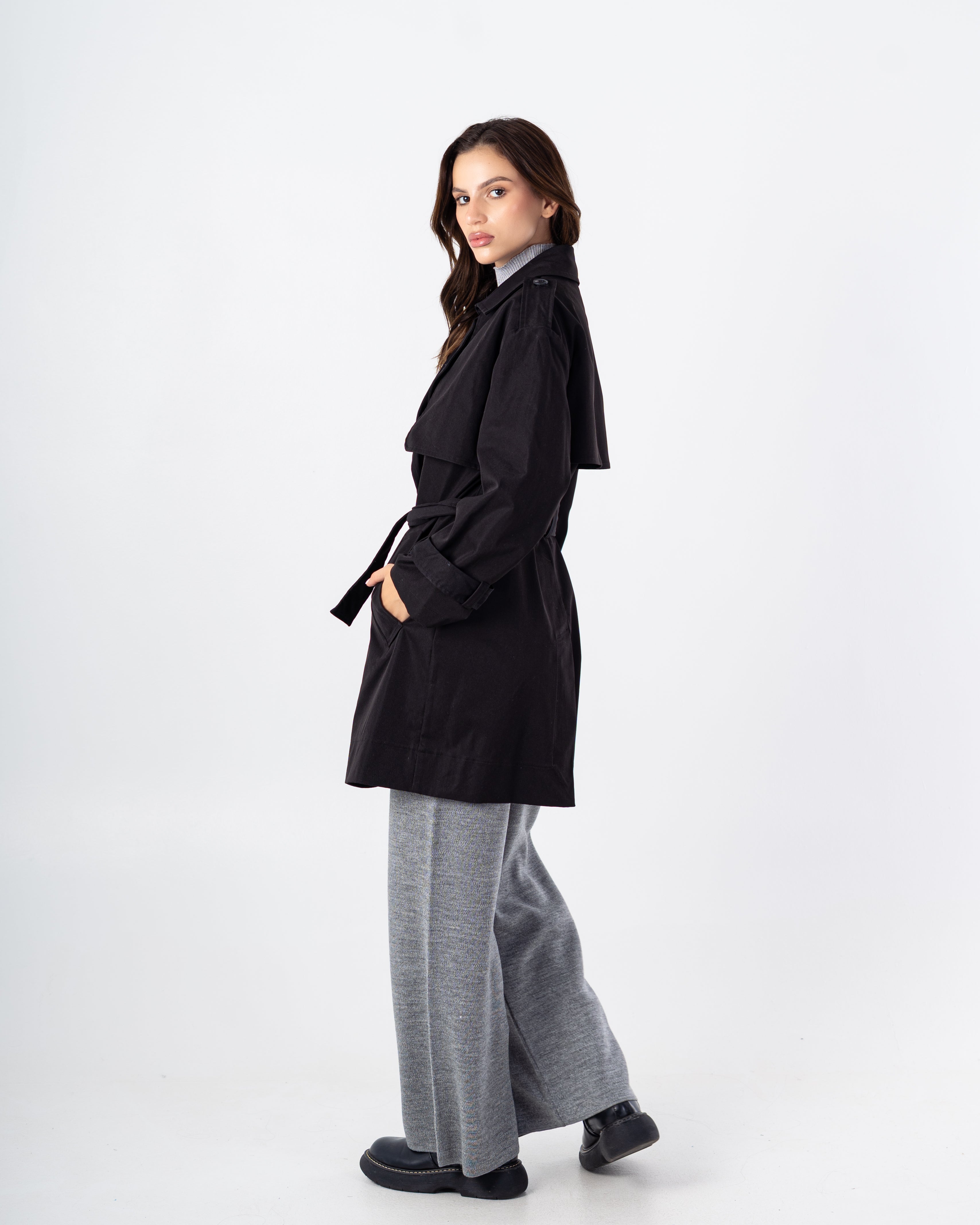 Gabardine Jacket – With Belt