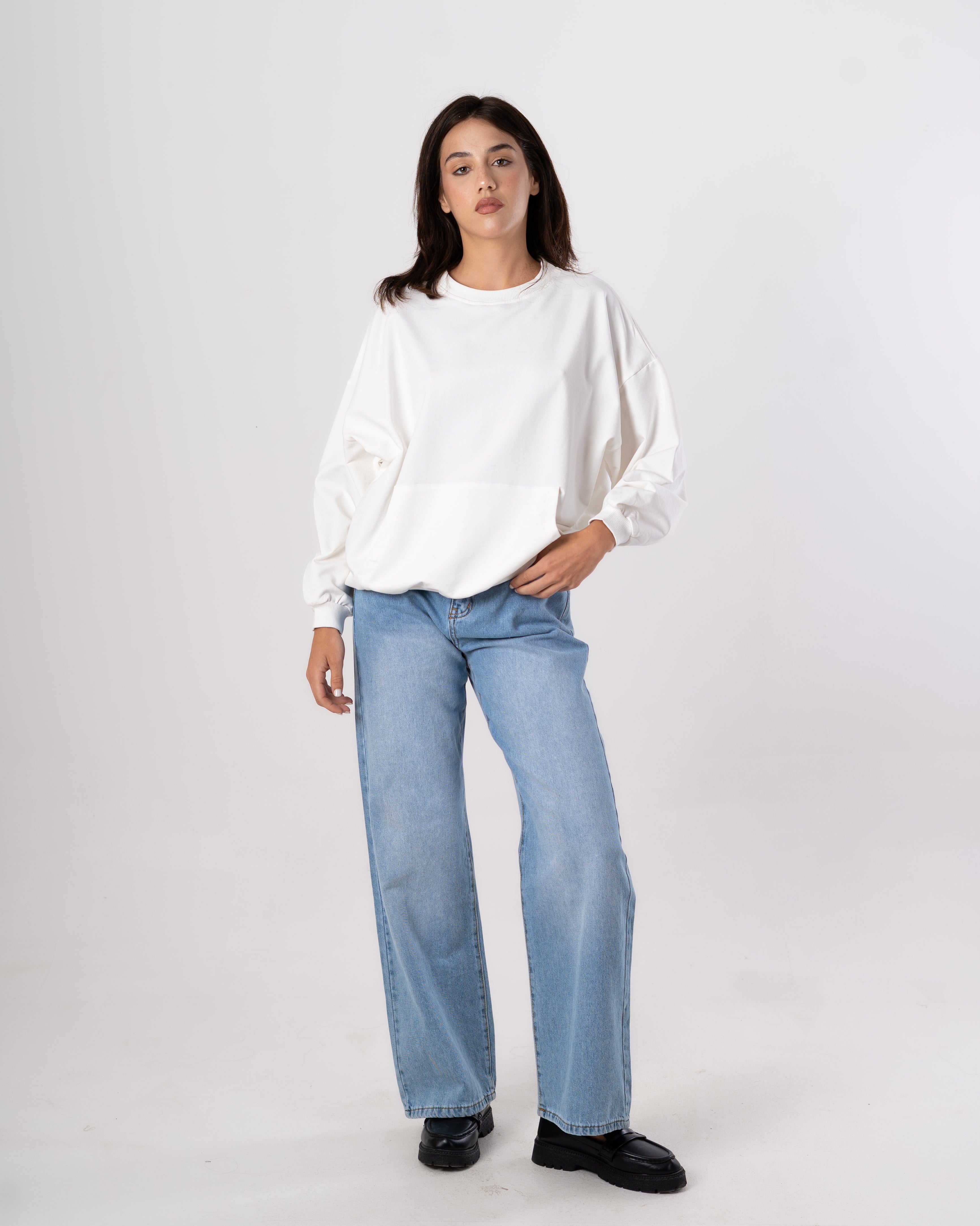 Plain Sweatshirt - With Back Print