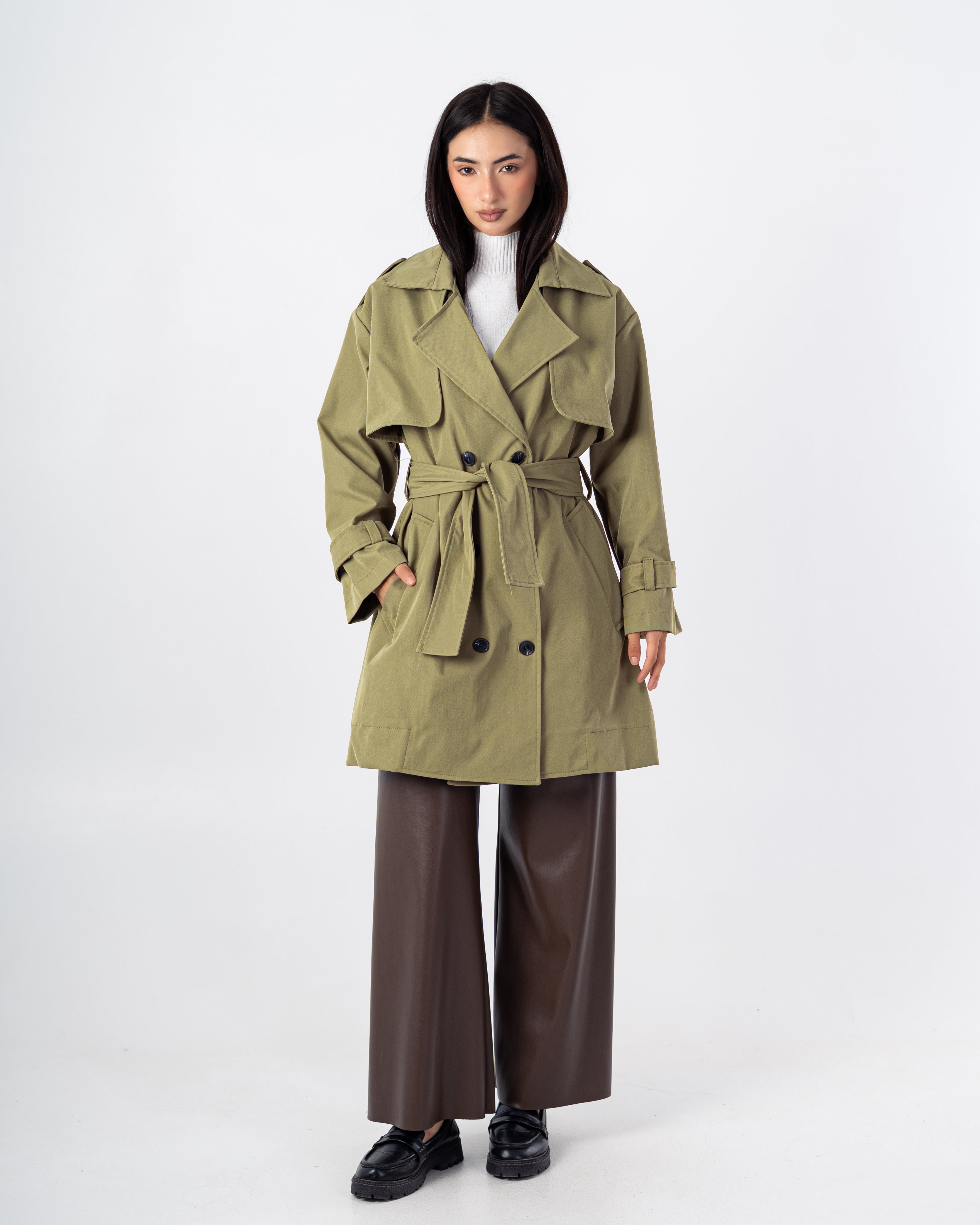 Gabardine Jacket – With Belt