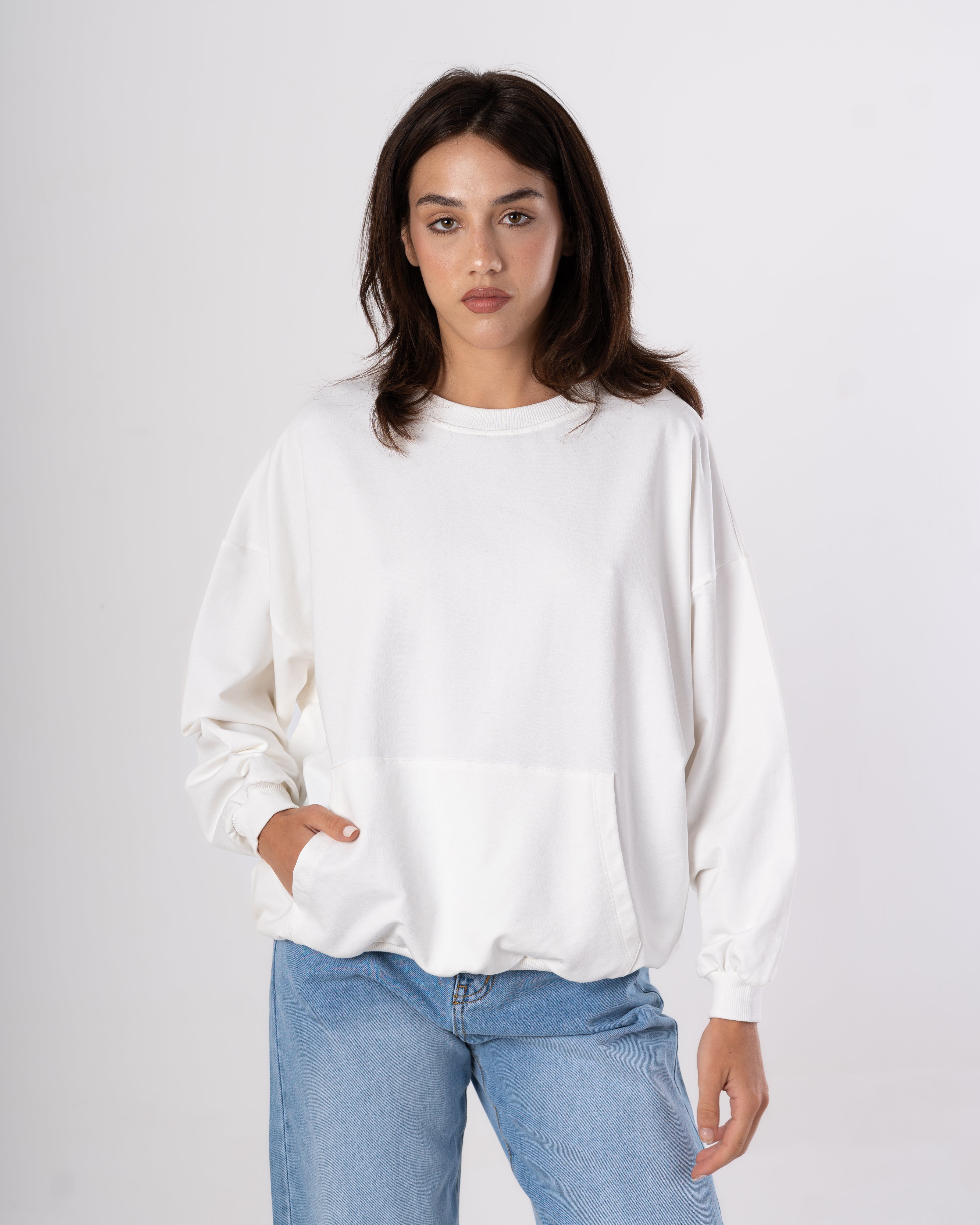 Plain Sweatshirt - With Back Print