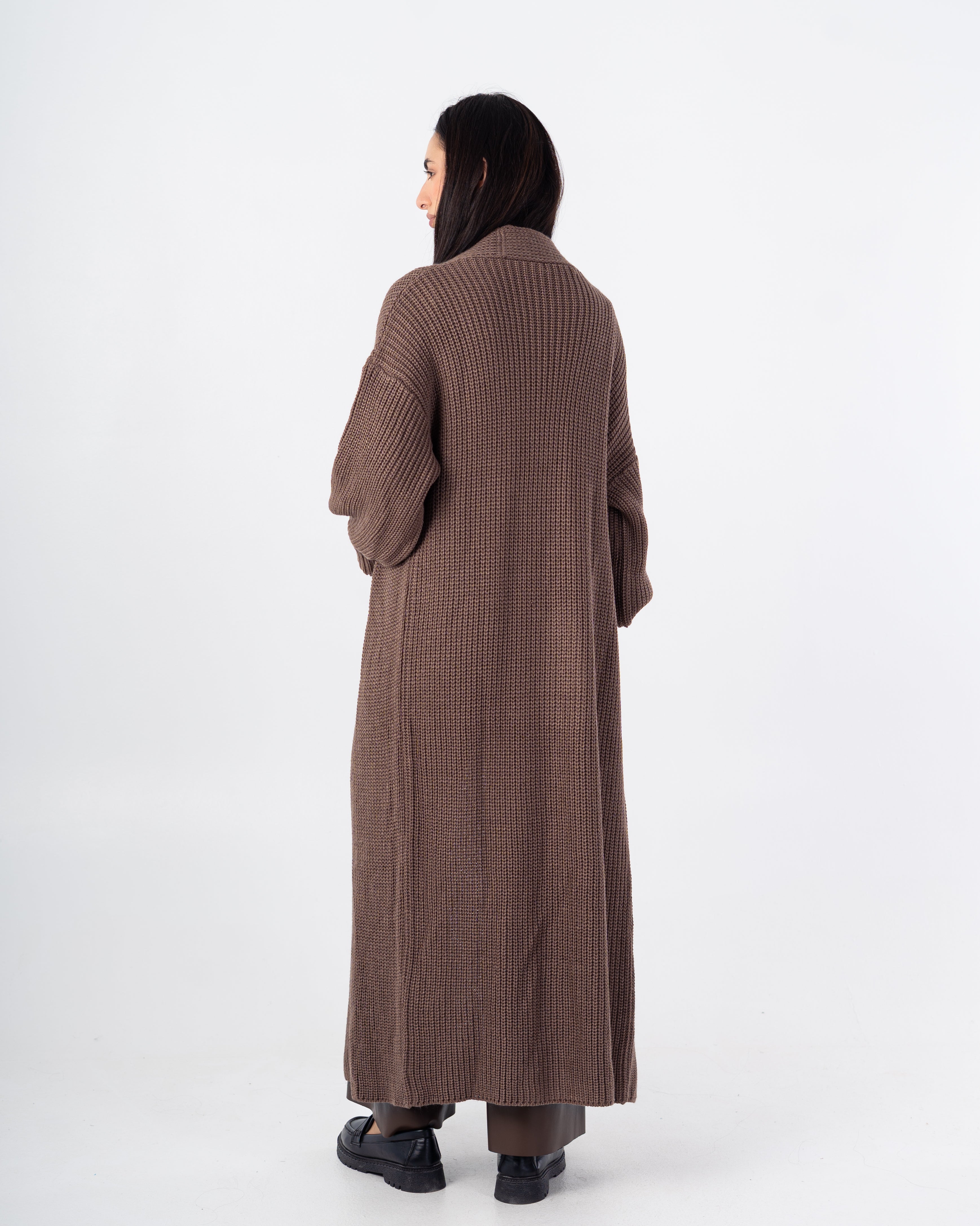 Knitwear Cardigan – Plain Long (Simple Elastic Sleeves)