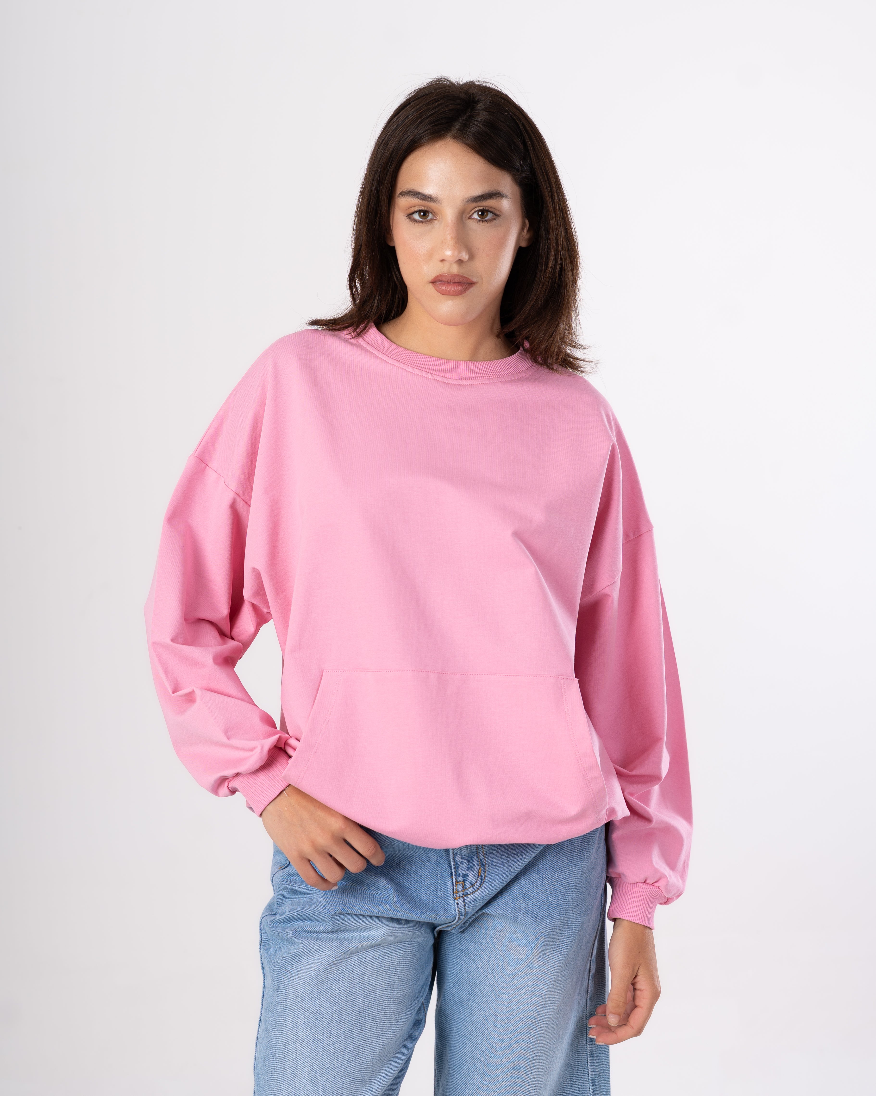 Plain Sweatshirt - With Back Print