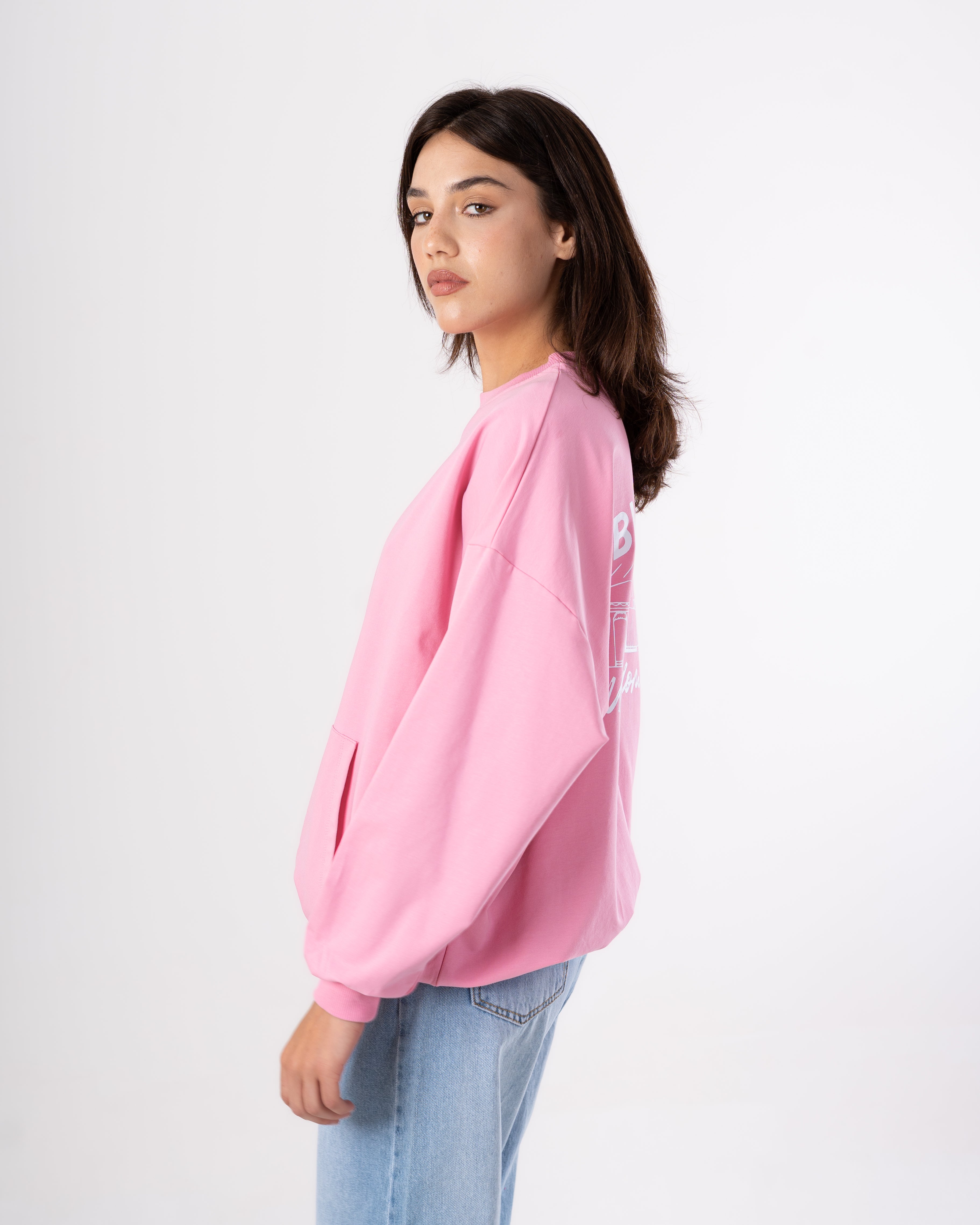 Plain Sweatshirt - With Back Print