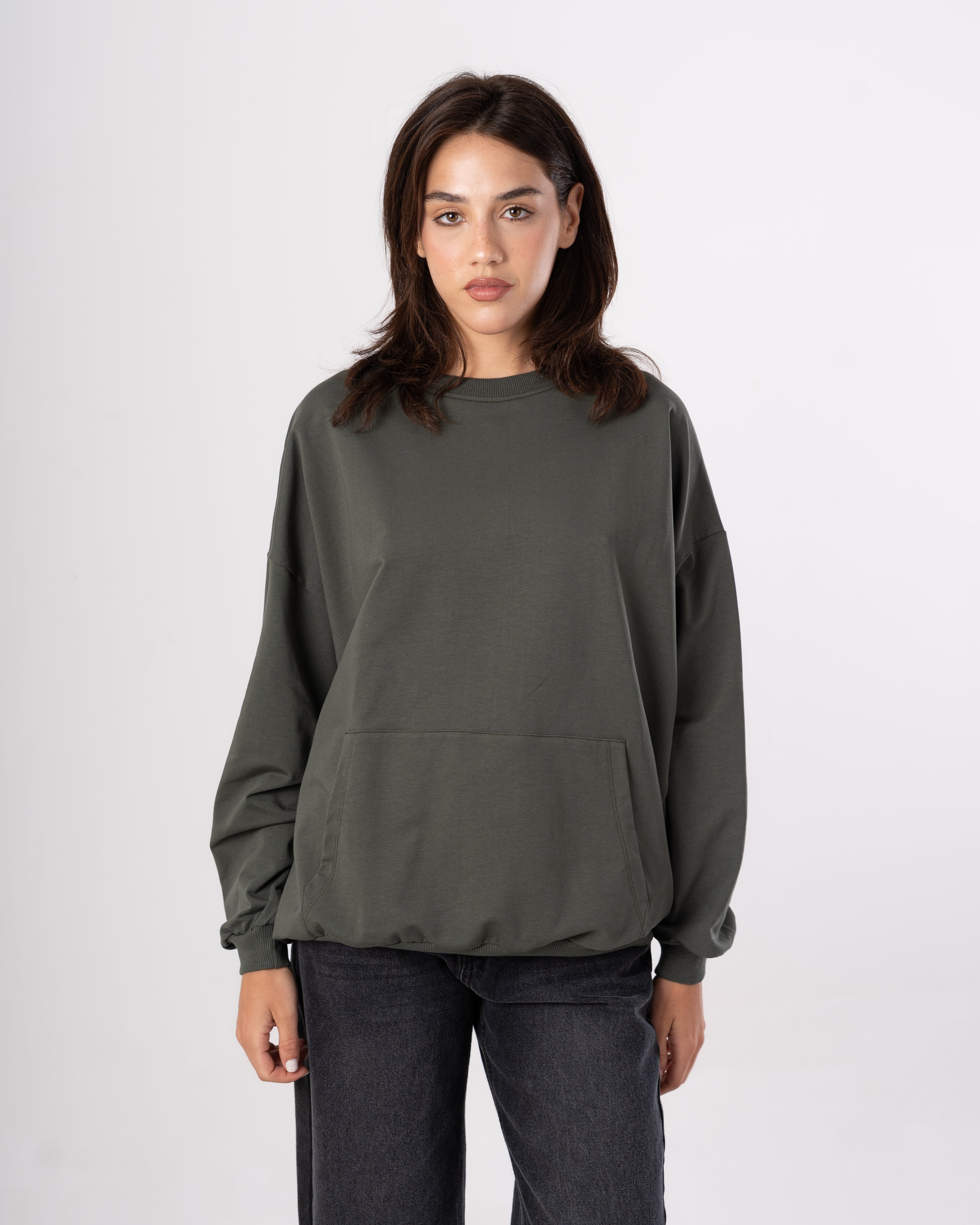Plain Sweatshirt - With Back Print