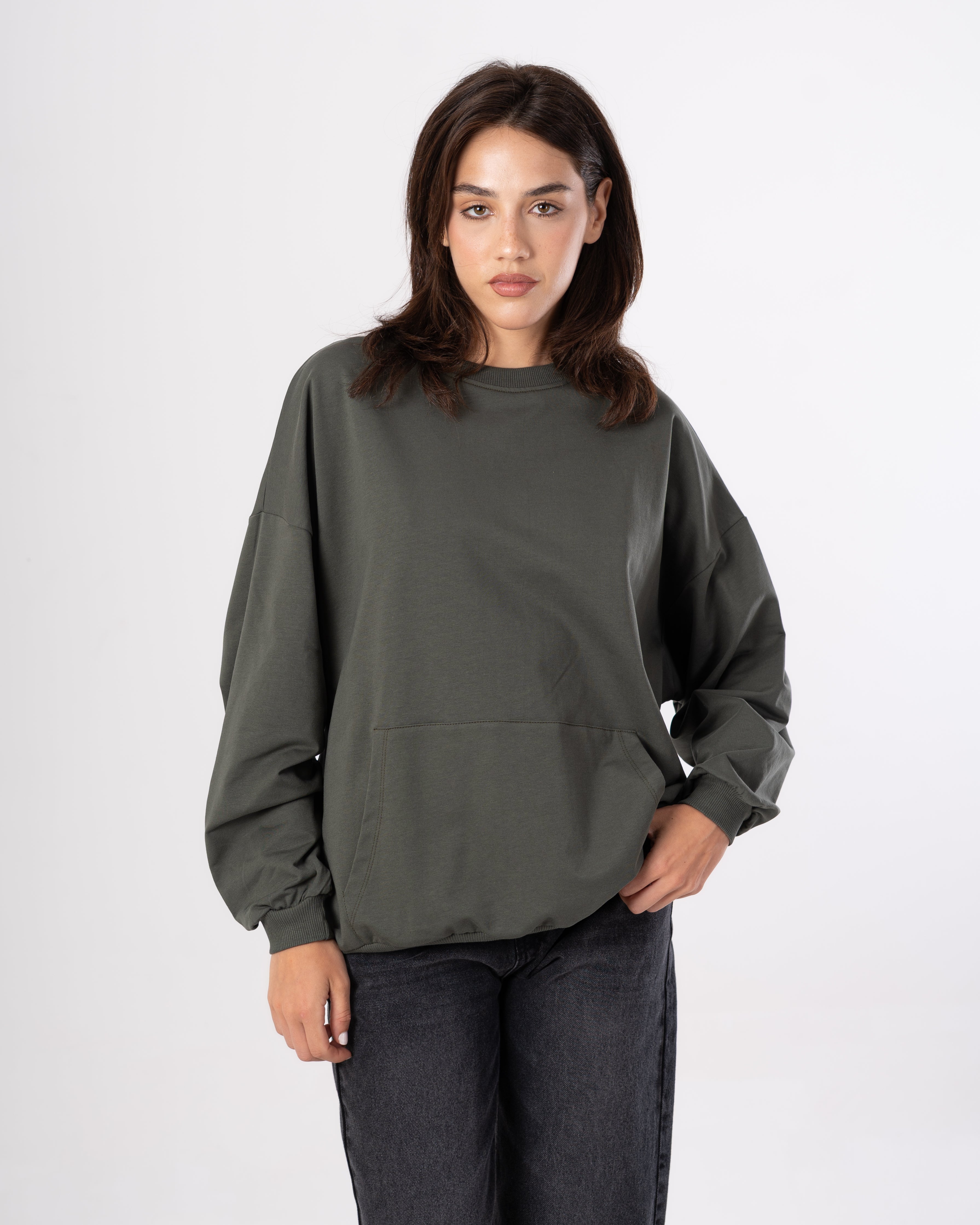 Plain Sweatshirt - With Back Print