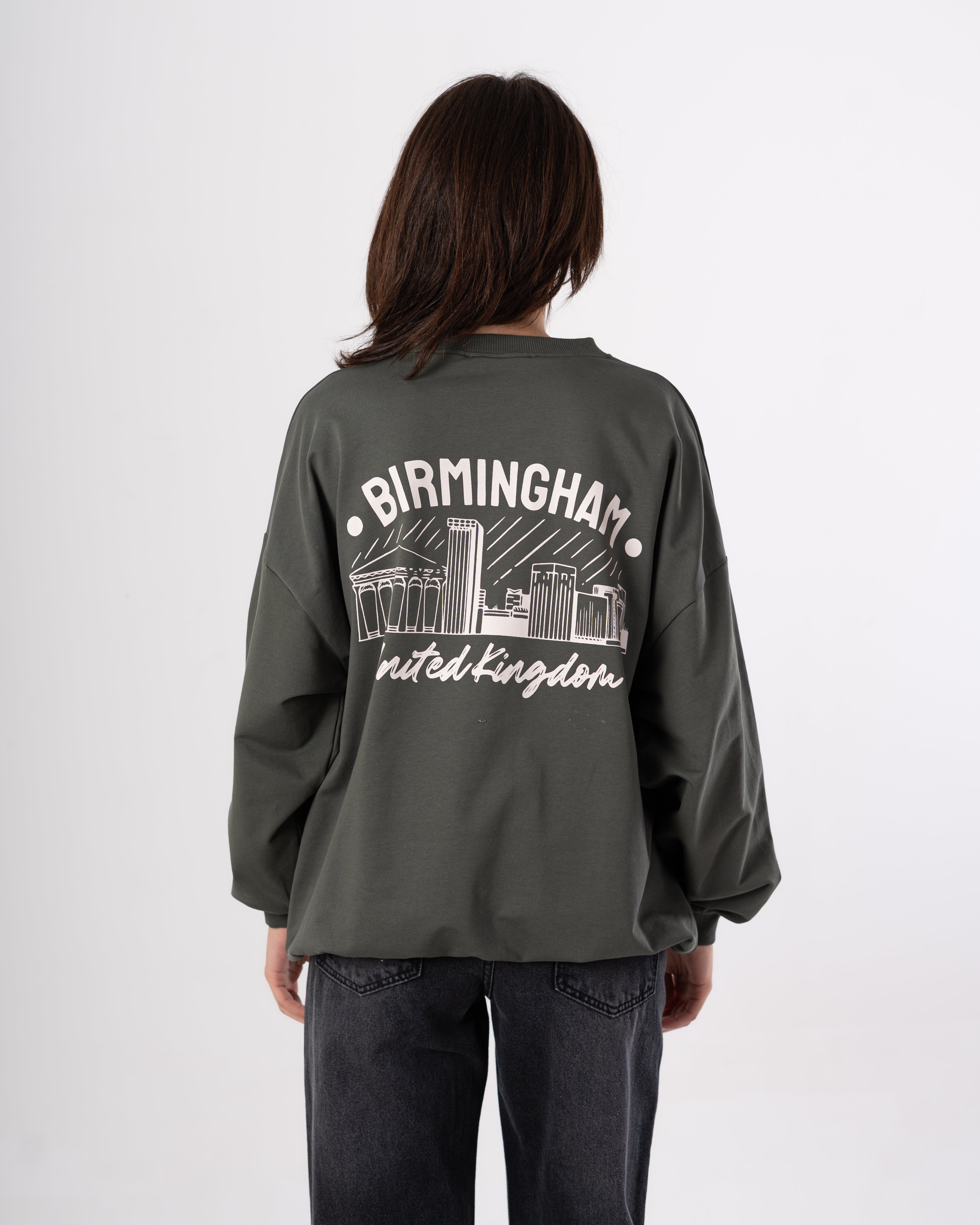 Plain Sweatshirt - With Back Print