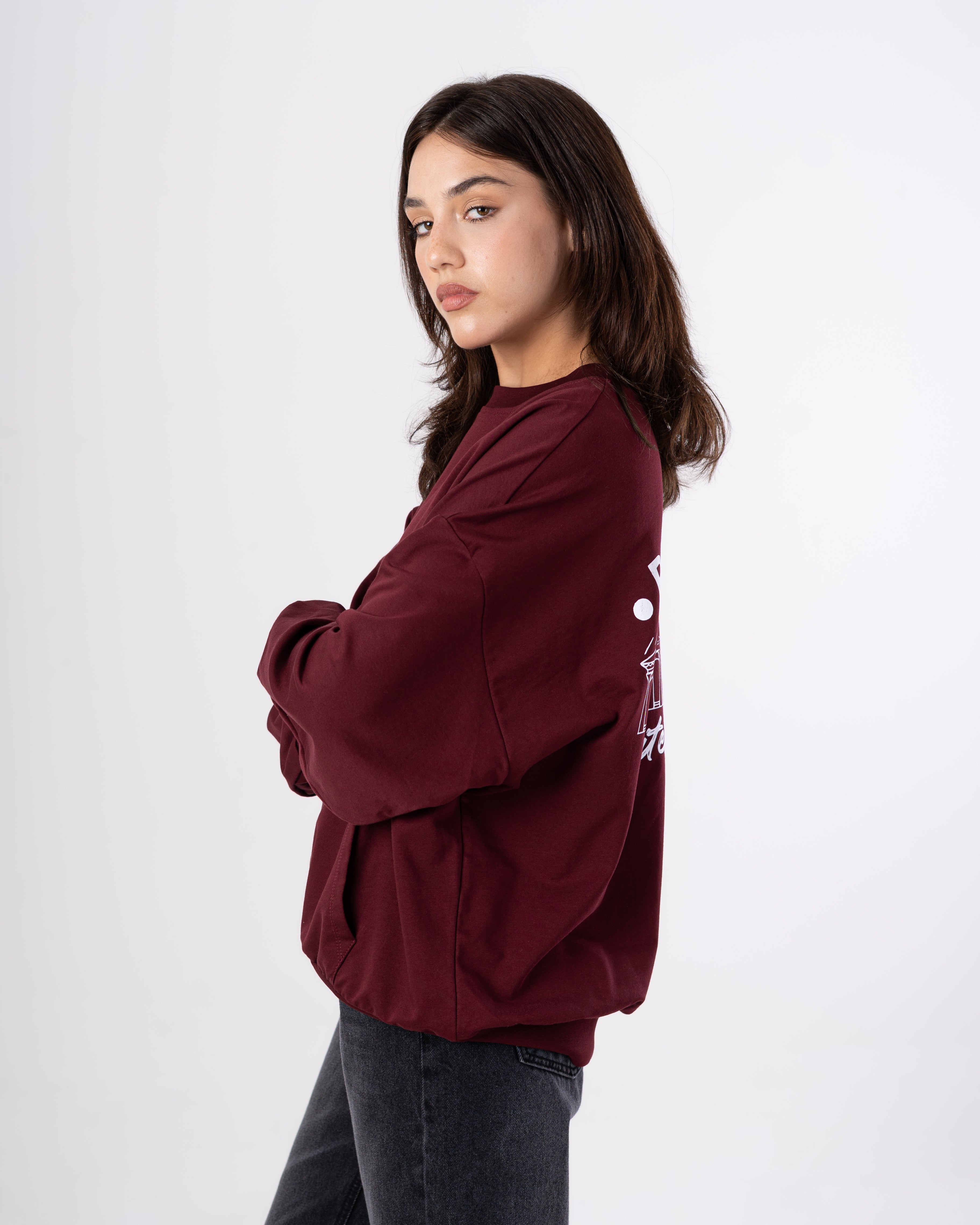Plain Sweatshirt - With Back Print