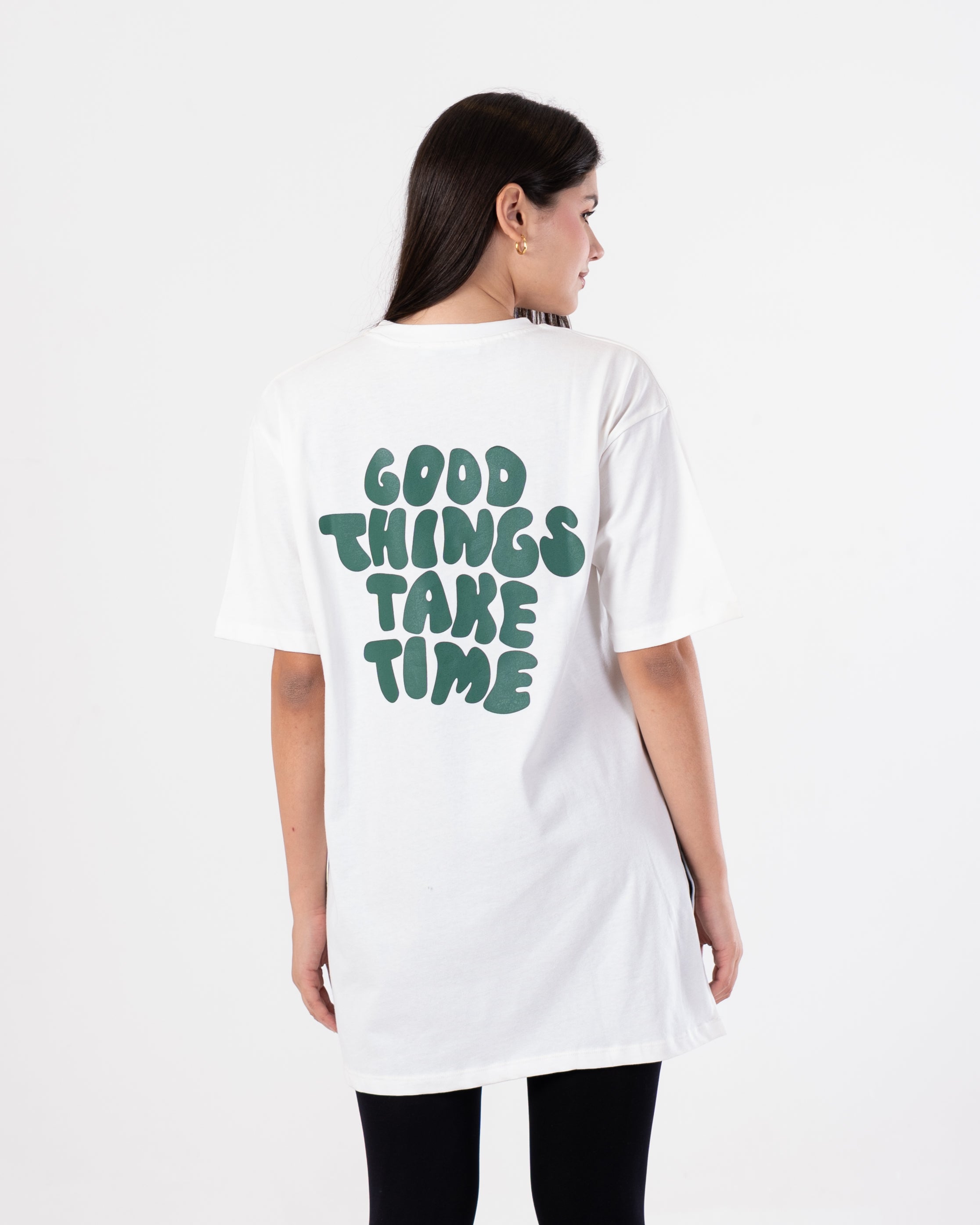 Half Sleeve T-Shirt - Back Print (Long Length)