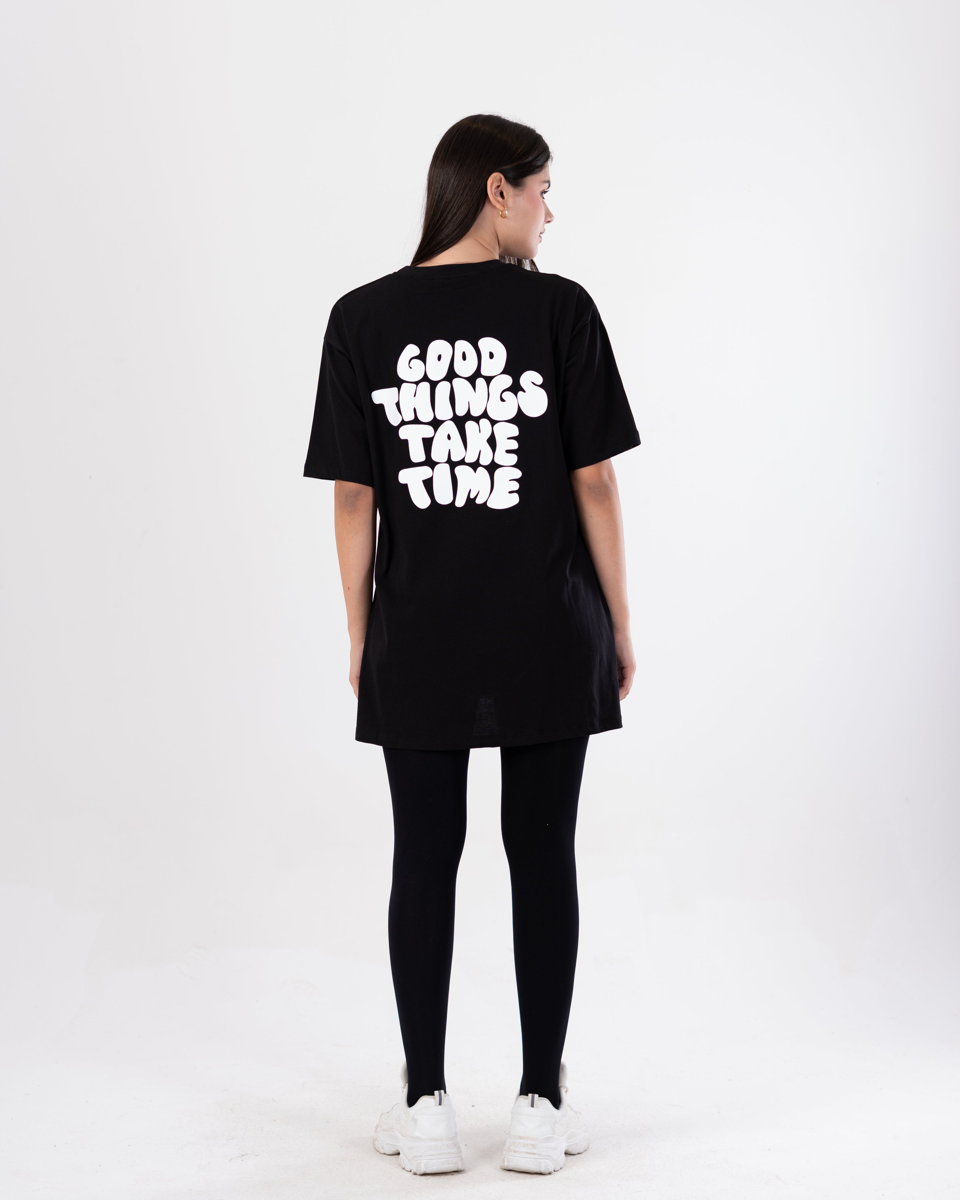 Half Sleeve T-Shirt - Back Print (Long Length)