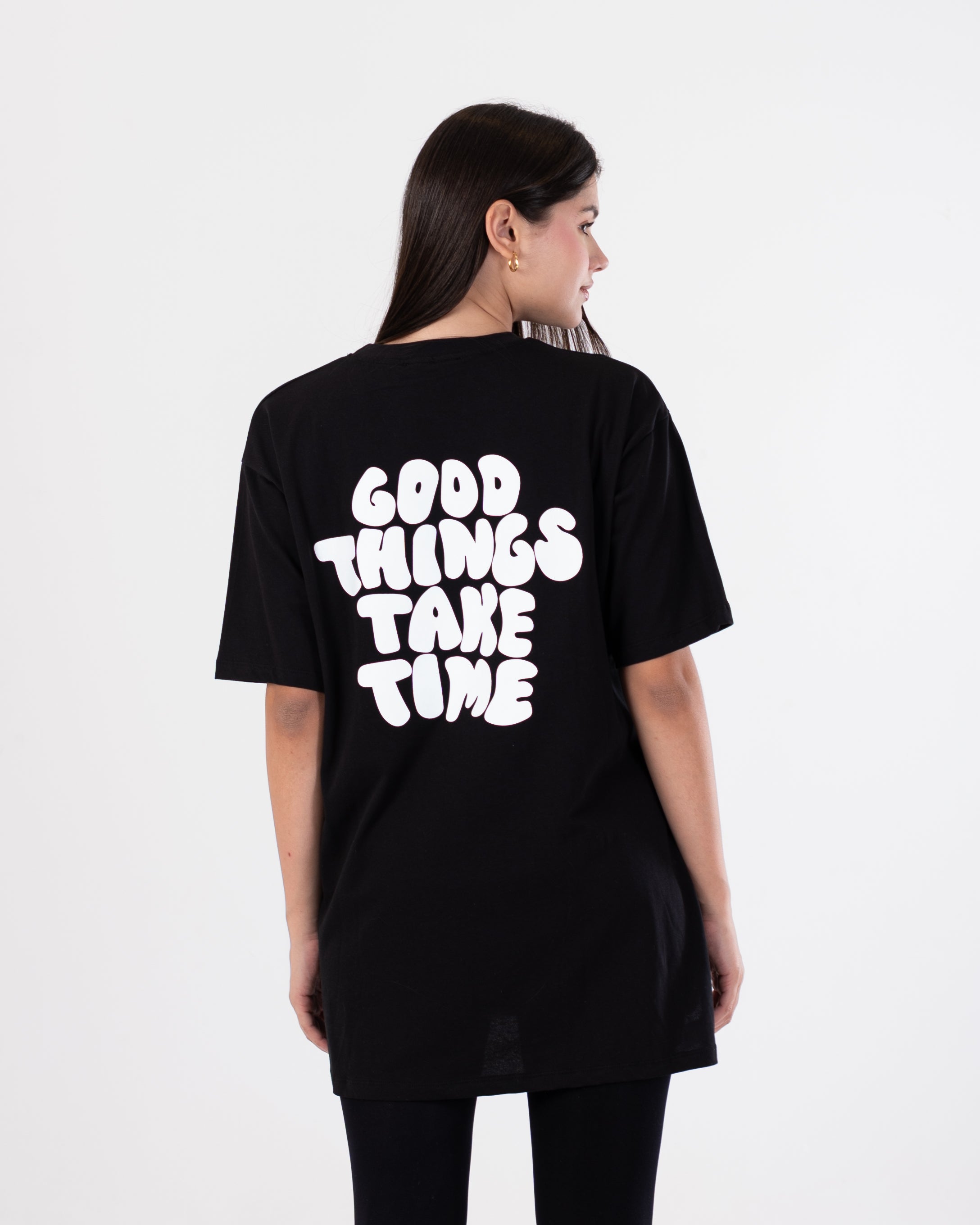 Half Sleeve T-Shirt - Back Print (Long Length)