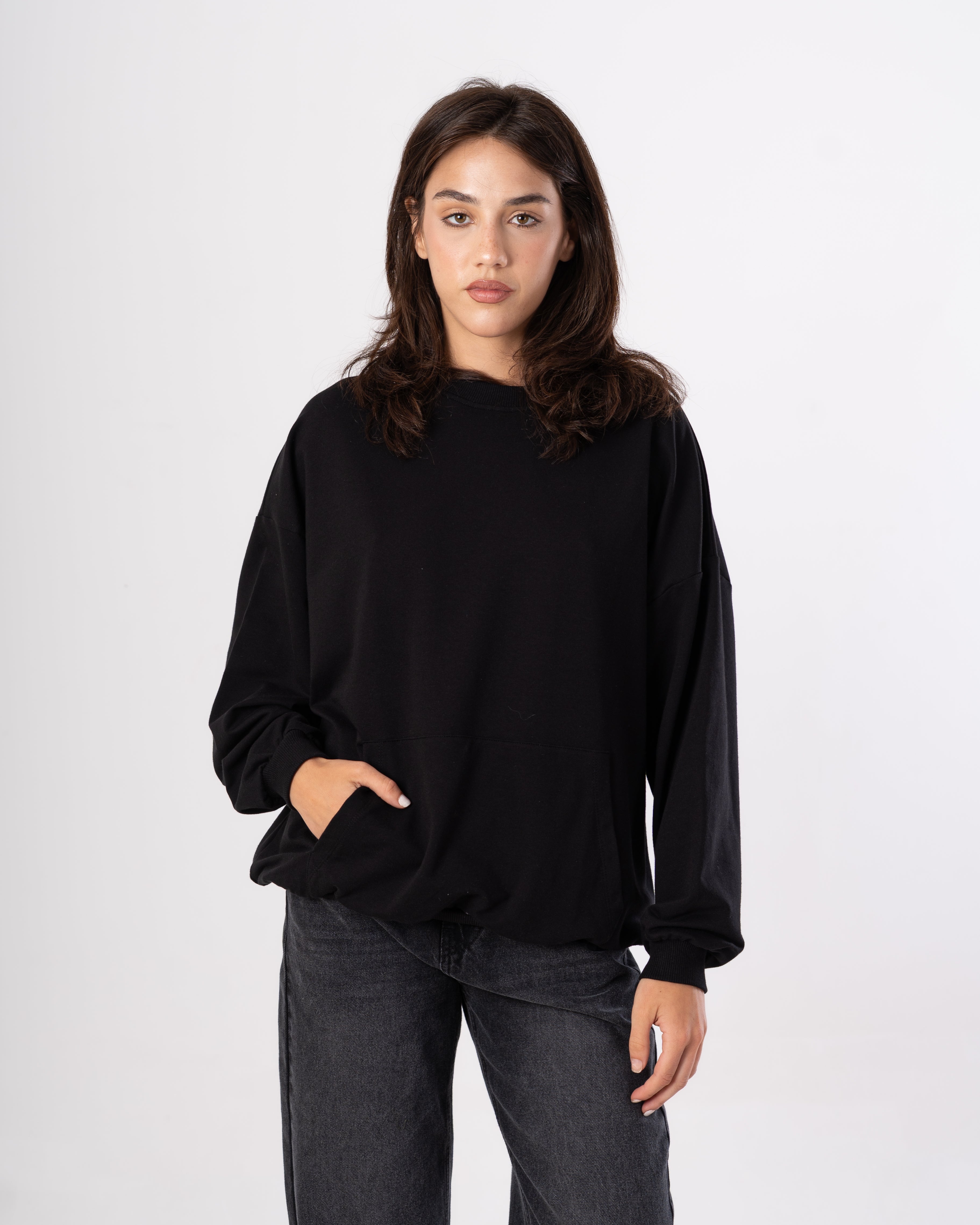 Plain Sweatshirt - With Back Print