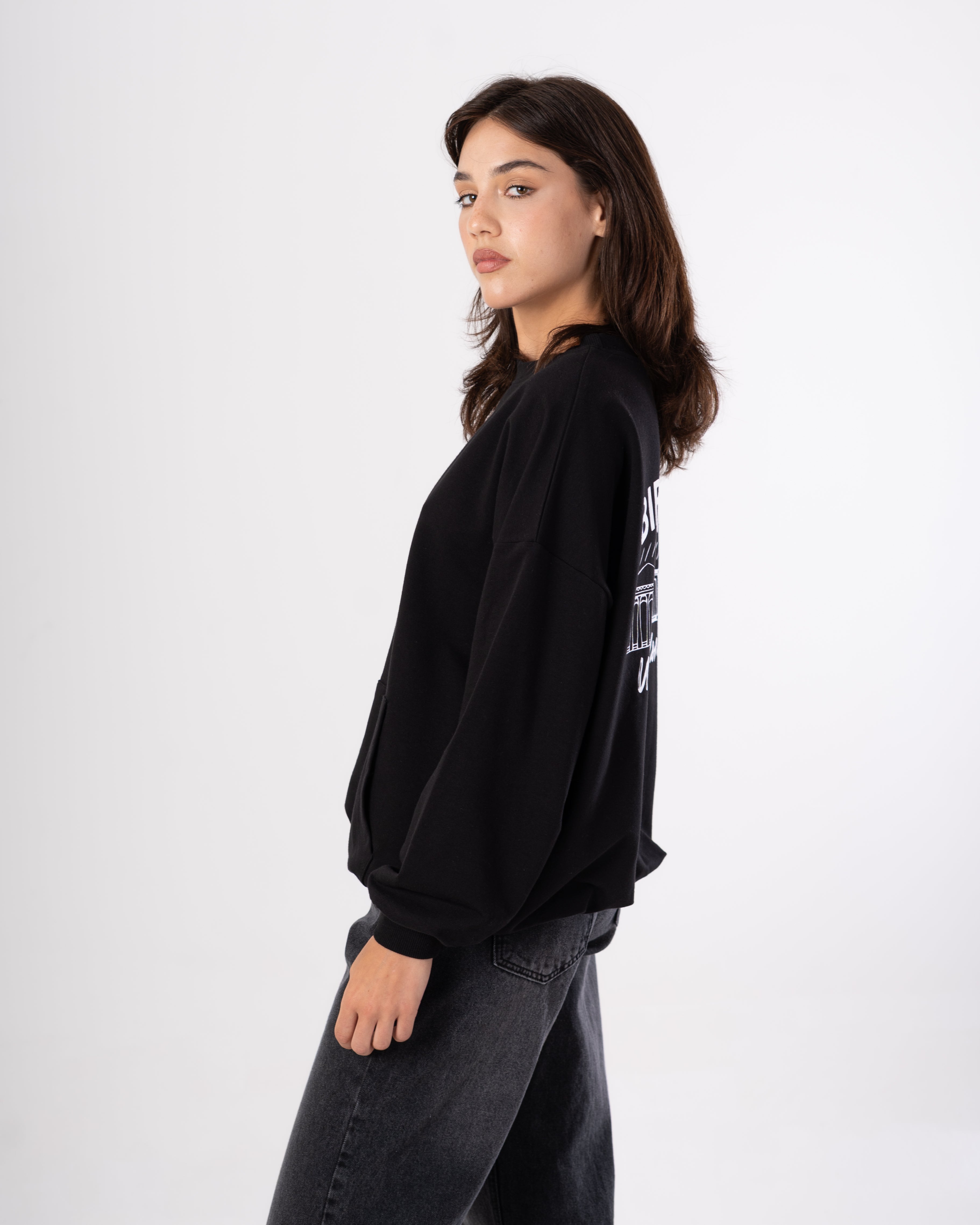 Plain Sweatshirt - With Back Print