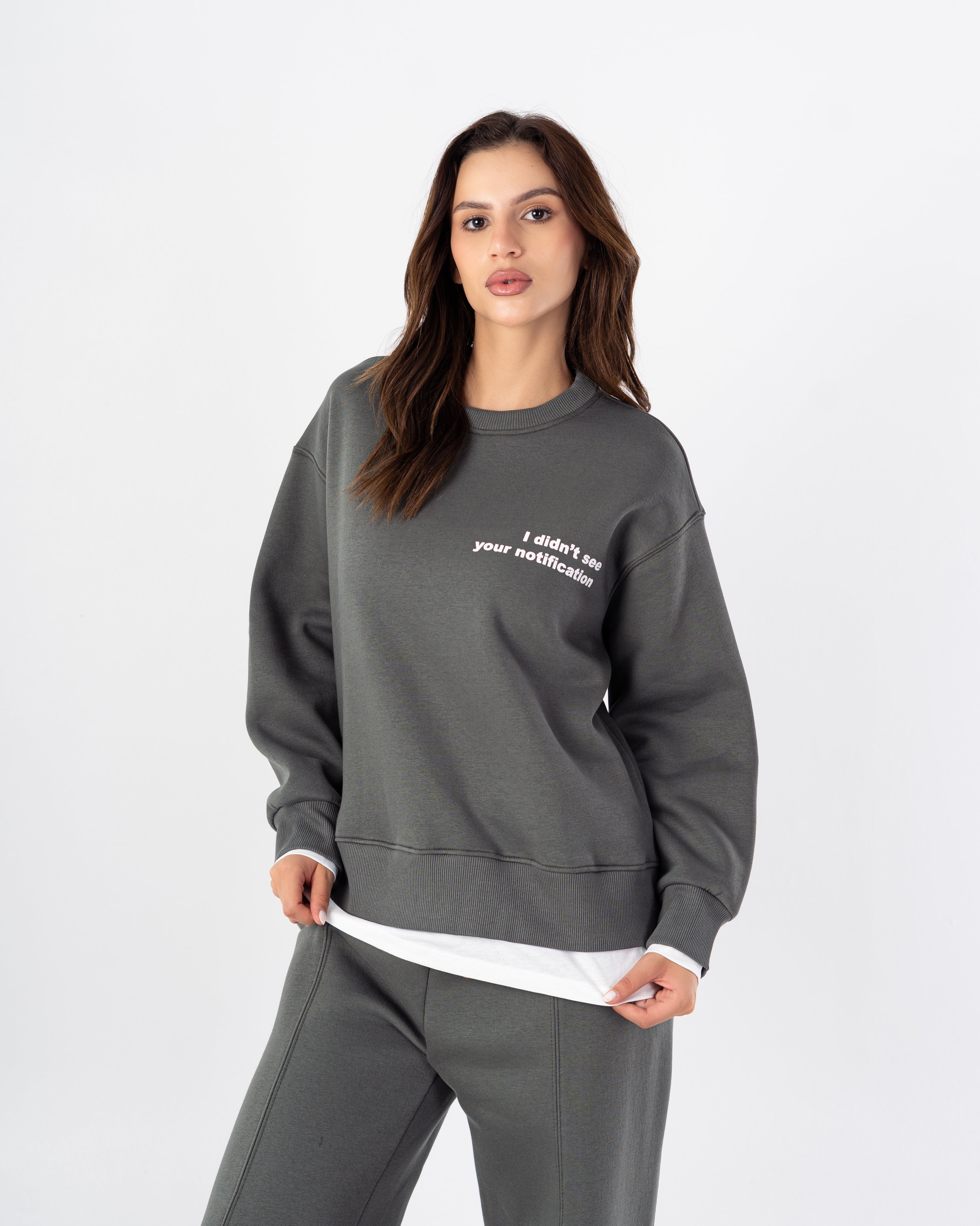 Sweatshirt – White Stripe (Back Print)