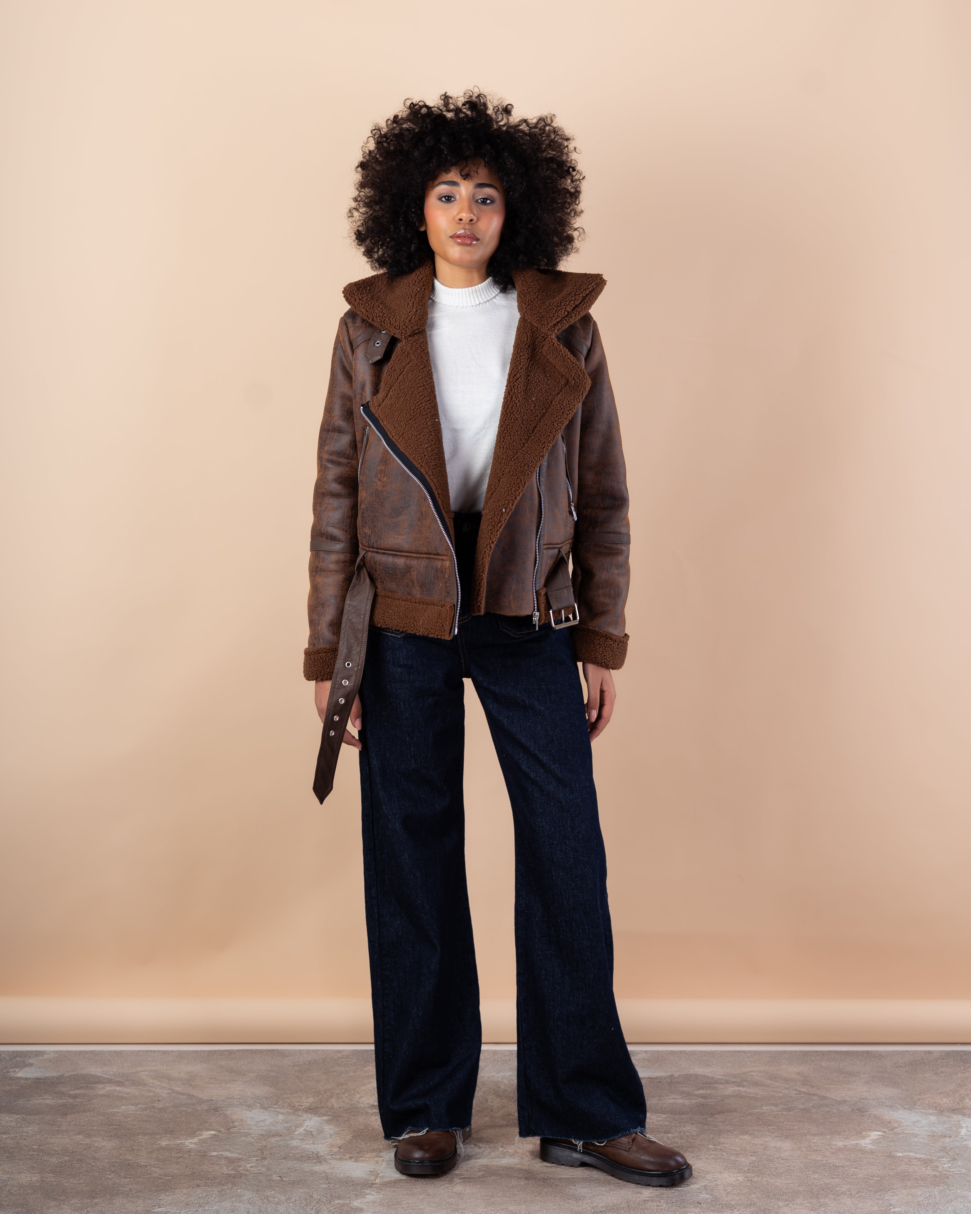 jacket - Suede with hood